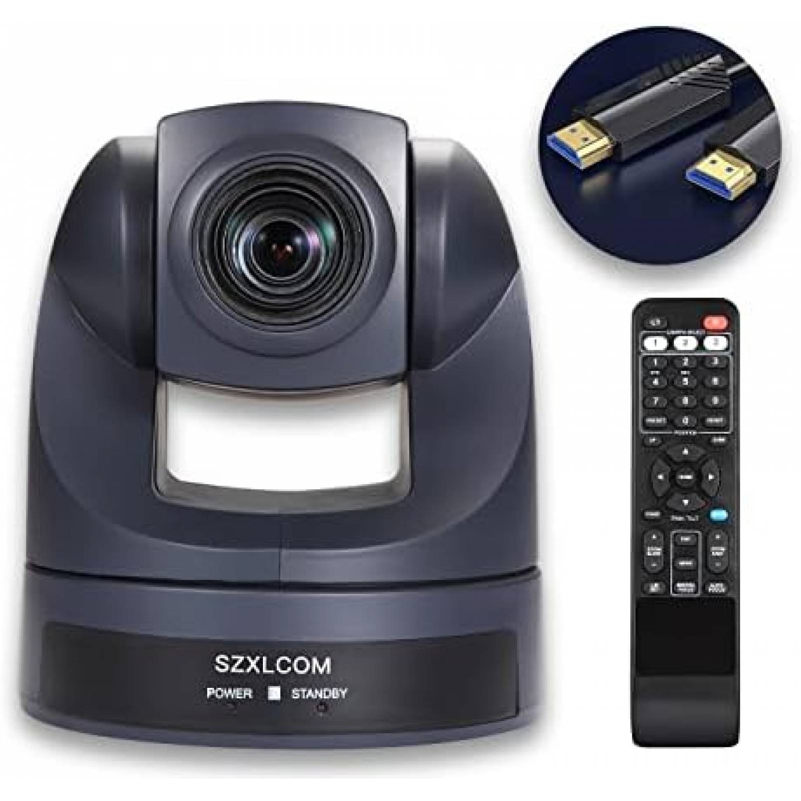 Camara Web SZXLCOM 1080p 20x Zoom 54.7 60m2 PTZ HDMI USB