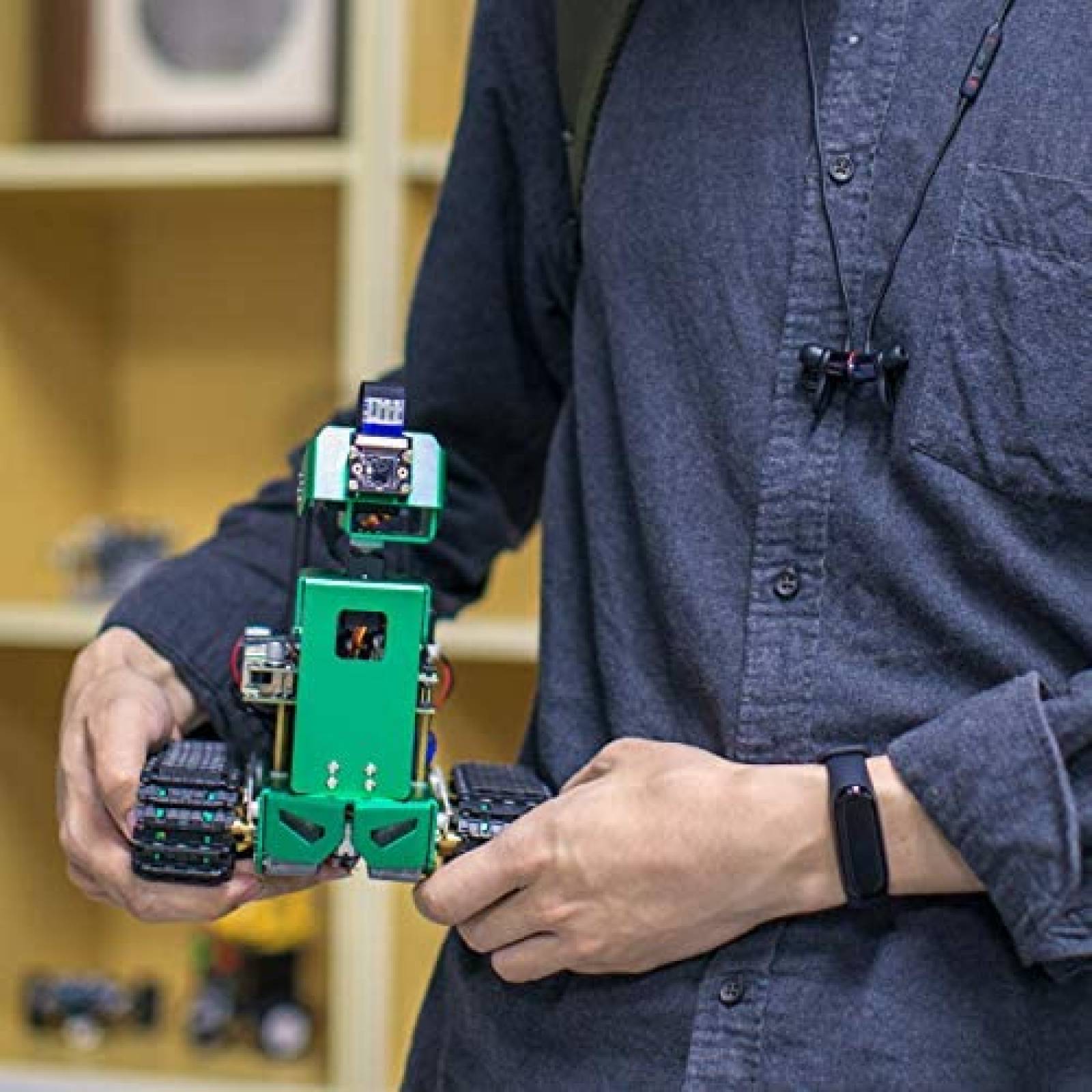 Yahboom Jetbot Mini - Robot AI Programable Basado En Jetson Nano 4GB | Kit ROS Para Aprendizaje De IA Y Robótica