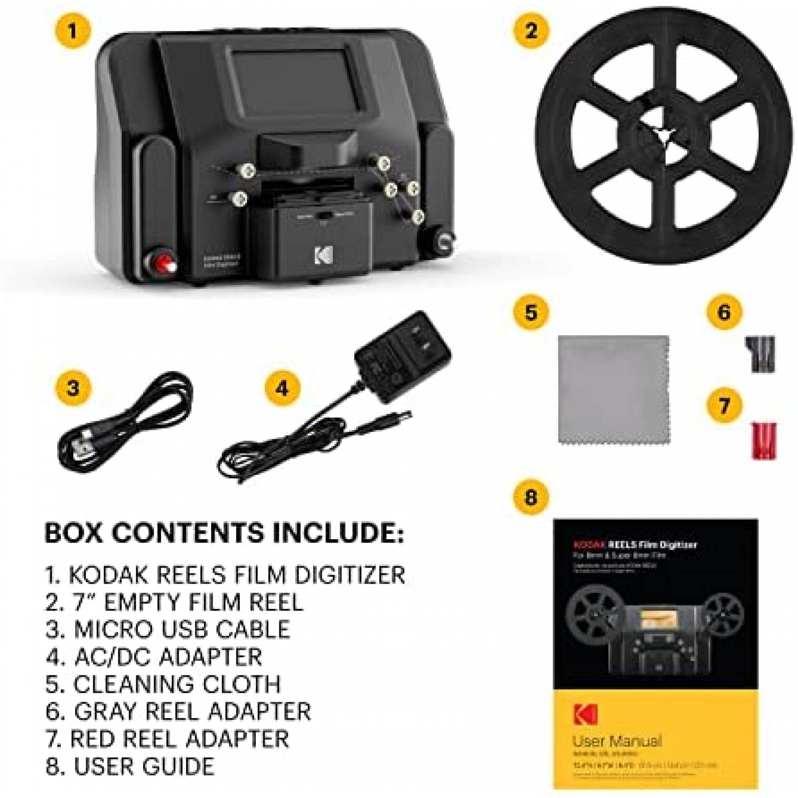 Convertidor Digitalizador KODAK REELS 8mm & Super 8 Films