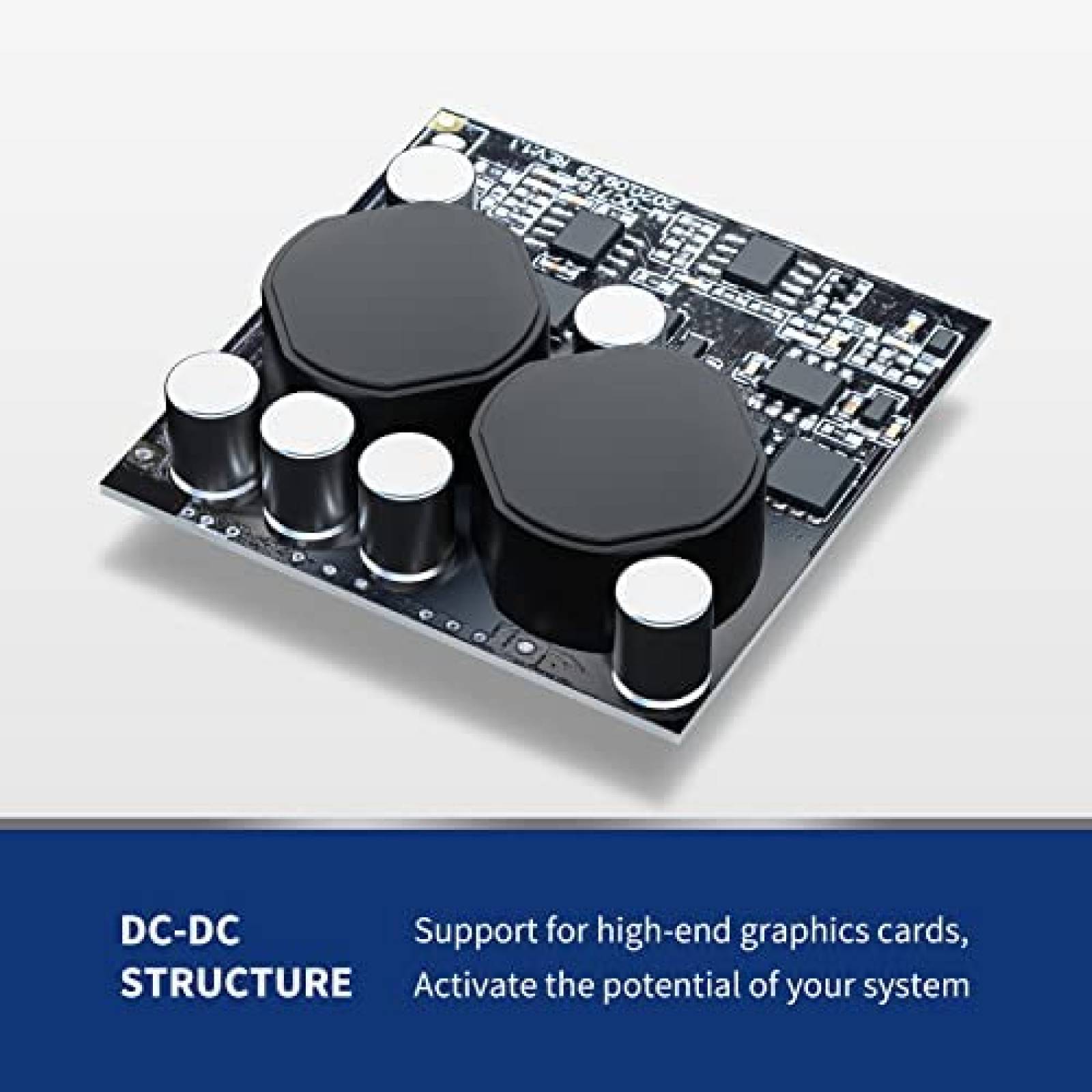 Fuente de Poder Pystar ES1000 1000W 80+ PSU 140mm DC-DC -Neg