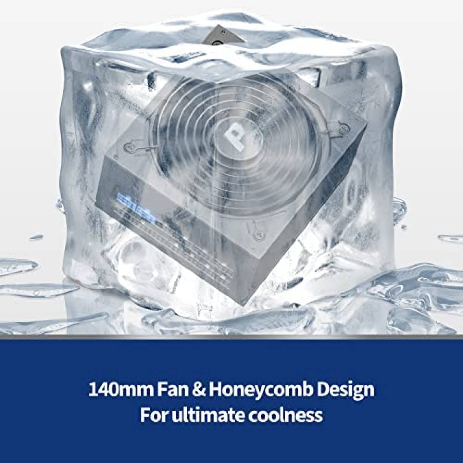 Fuente de Poder Pystar ES1000 1000W 80+ PSU 140mm DC-DC -Neg