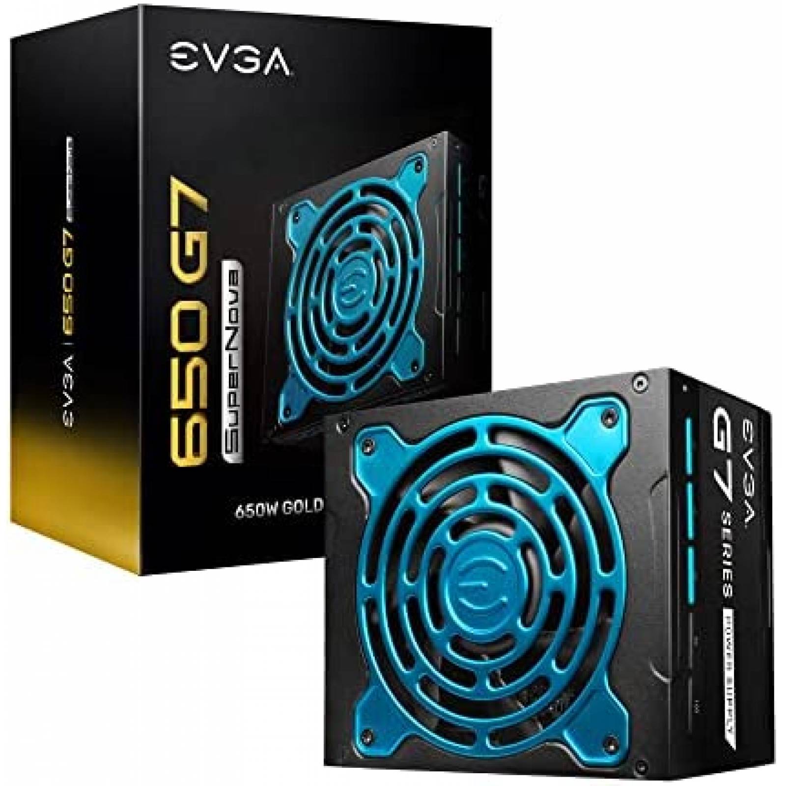 Fuente de Poder EVGA Supernova 650 G7 650W 130mm 80+- Negro