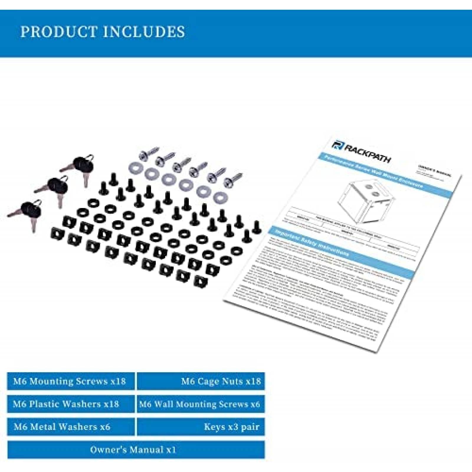 Gabinete de Pared RackPath 12U de Refrigeracion Silencioso