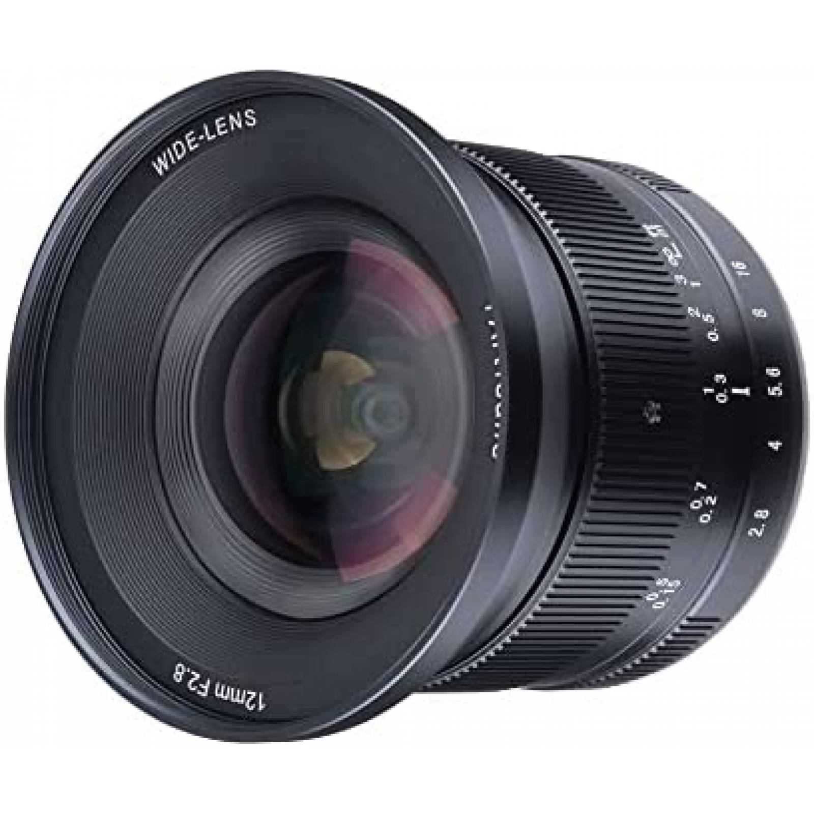 Lente De Camara SIn Espejo 7ARTISANS 12mm F2.8 -Negro
