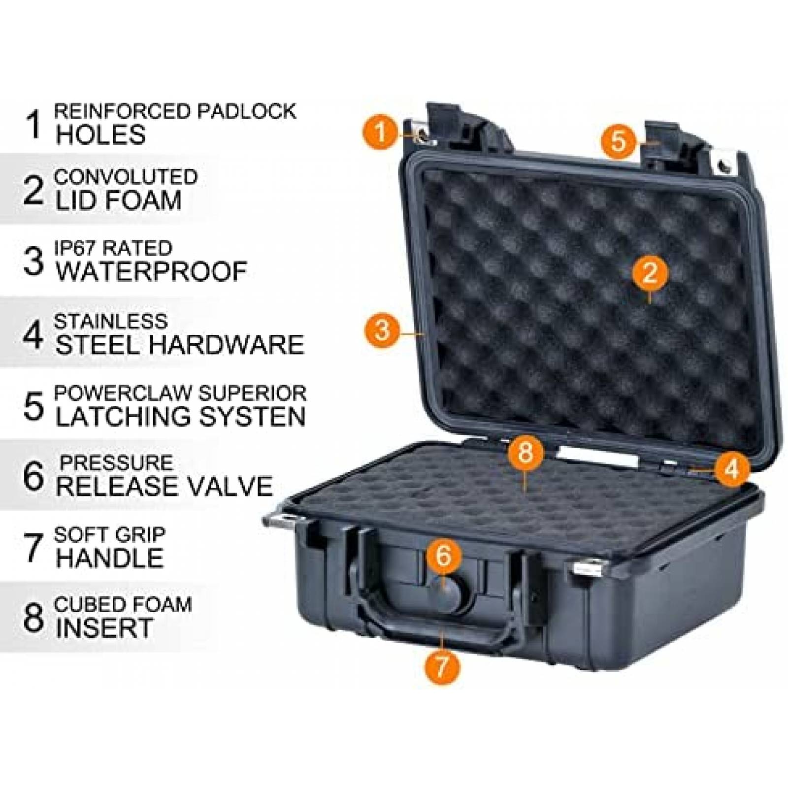 Estuche Rigido Meijia IP67 para Drones/Camaras -Negro