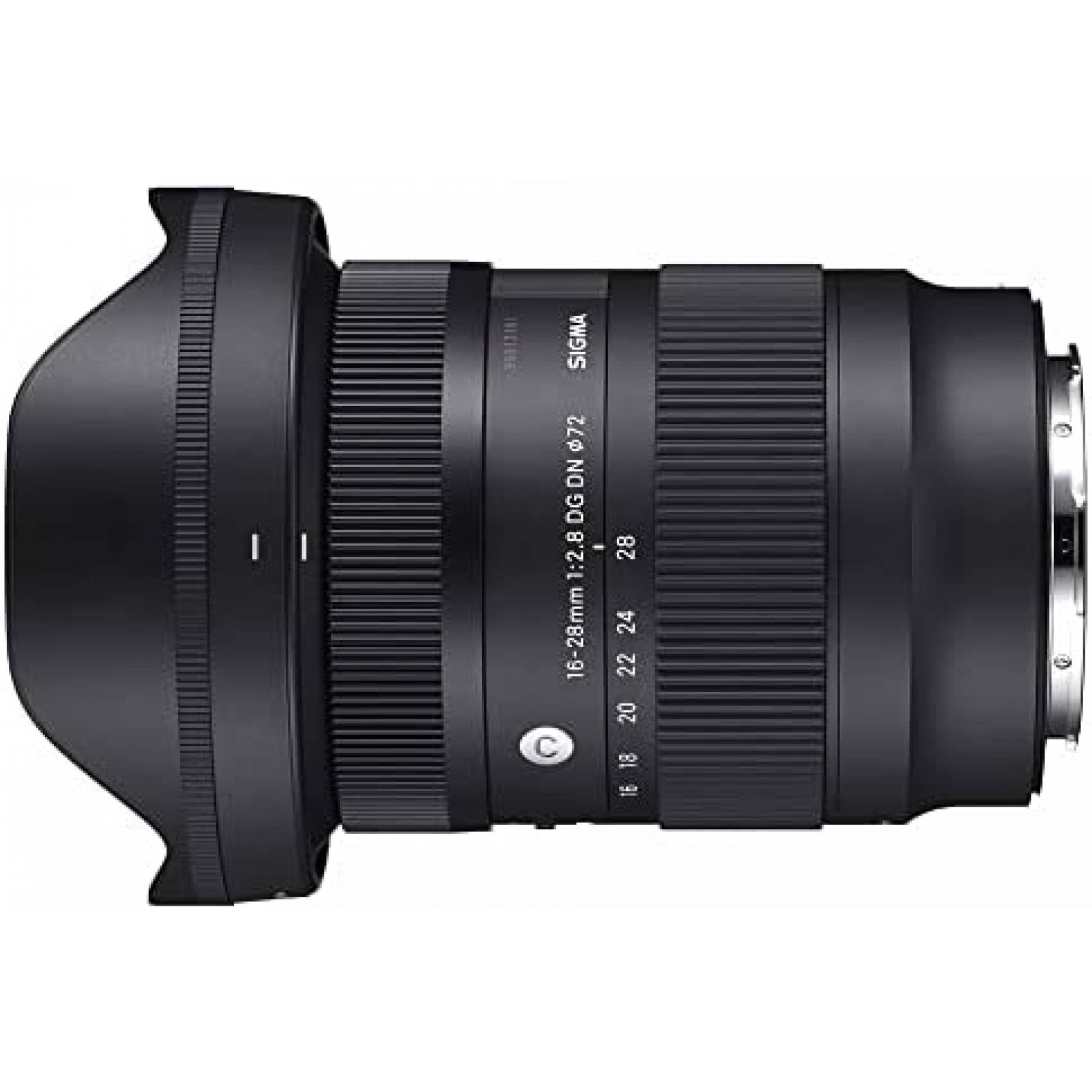 Lente De Camara SIn Espejo Sigma 16-28mm F2.8 DG -Negro