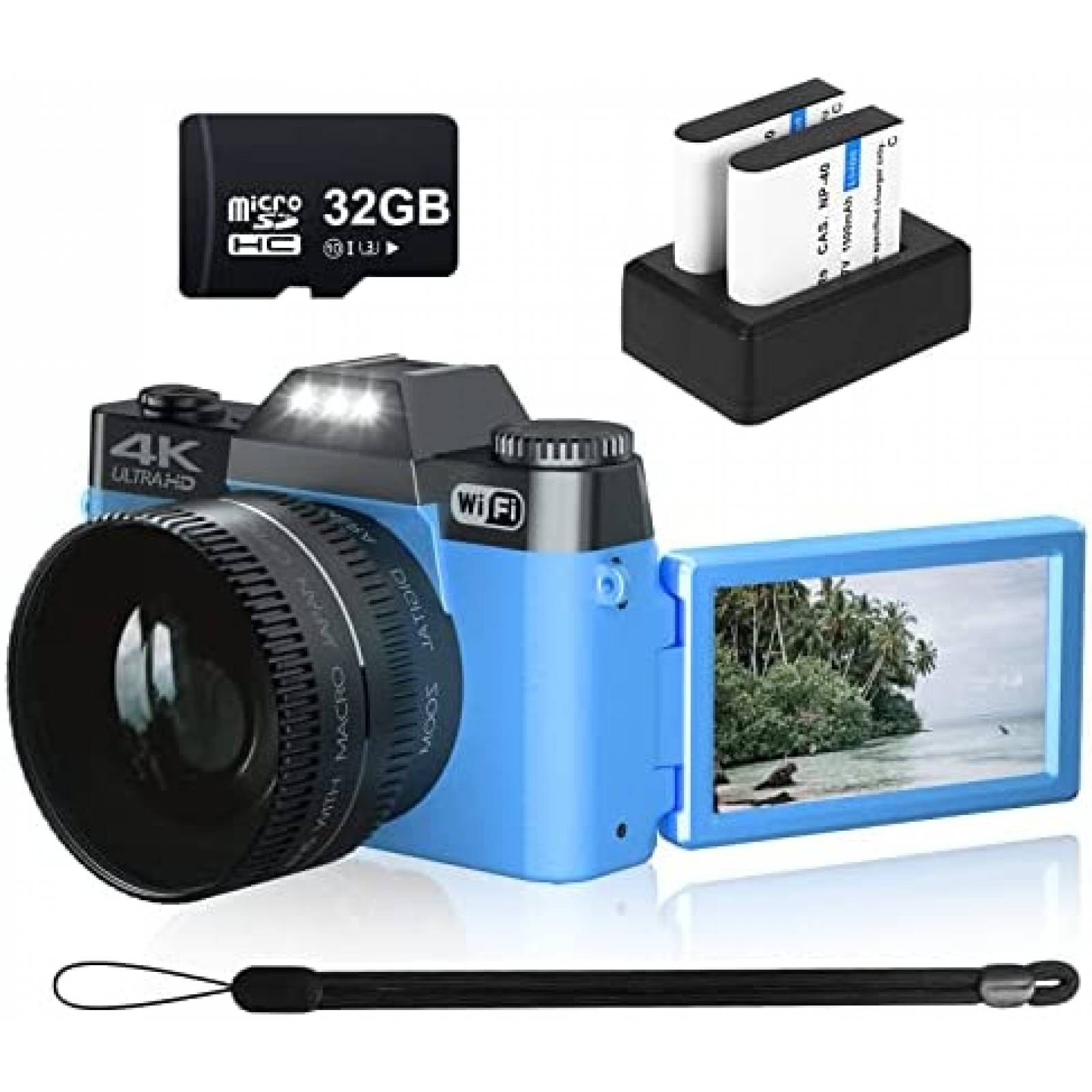 Camara Digital VJIANGER 48MP 4K Zoom Digital 16x 52mm