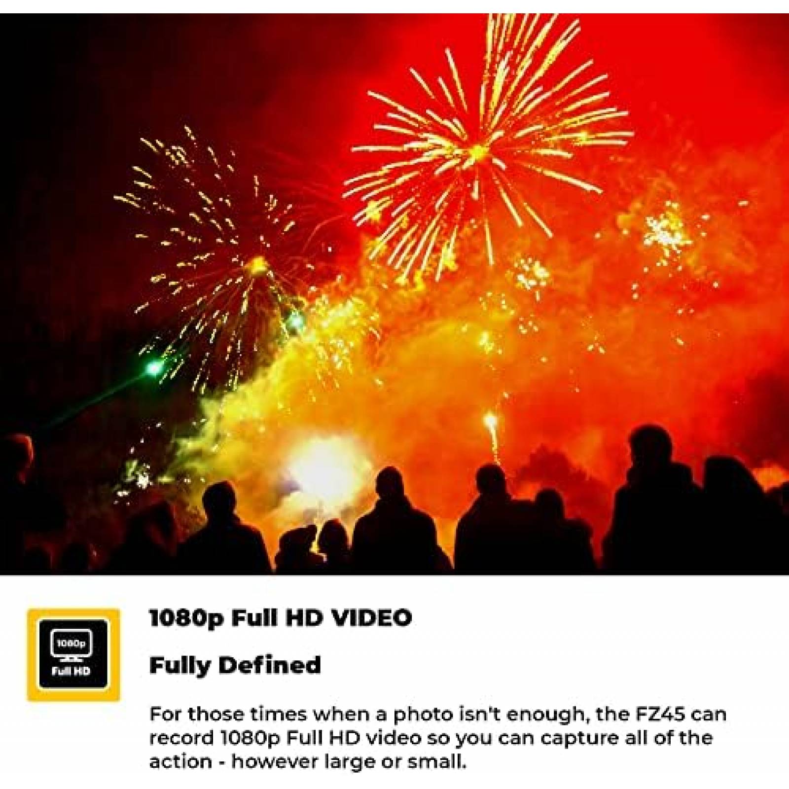 Camara Digital Kodak PIXPRO FZ45 16MP 64GB Accesorios -Rojo