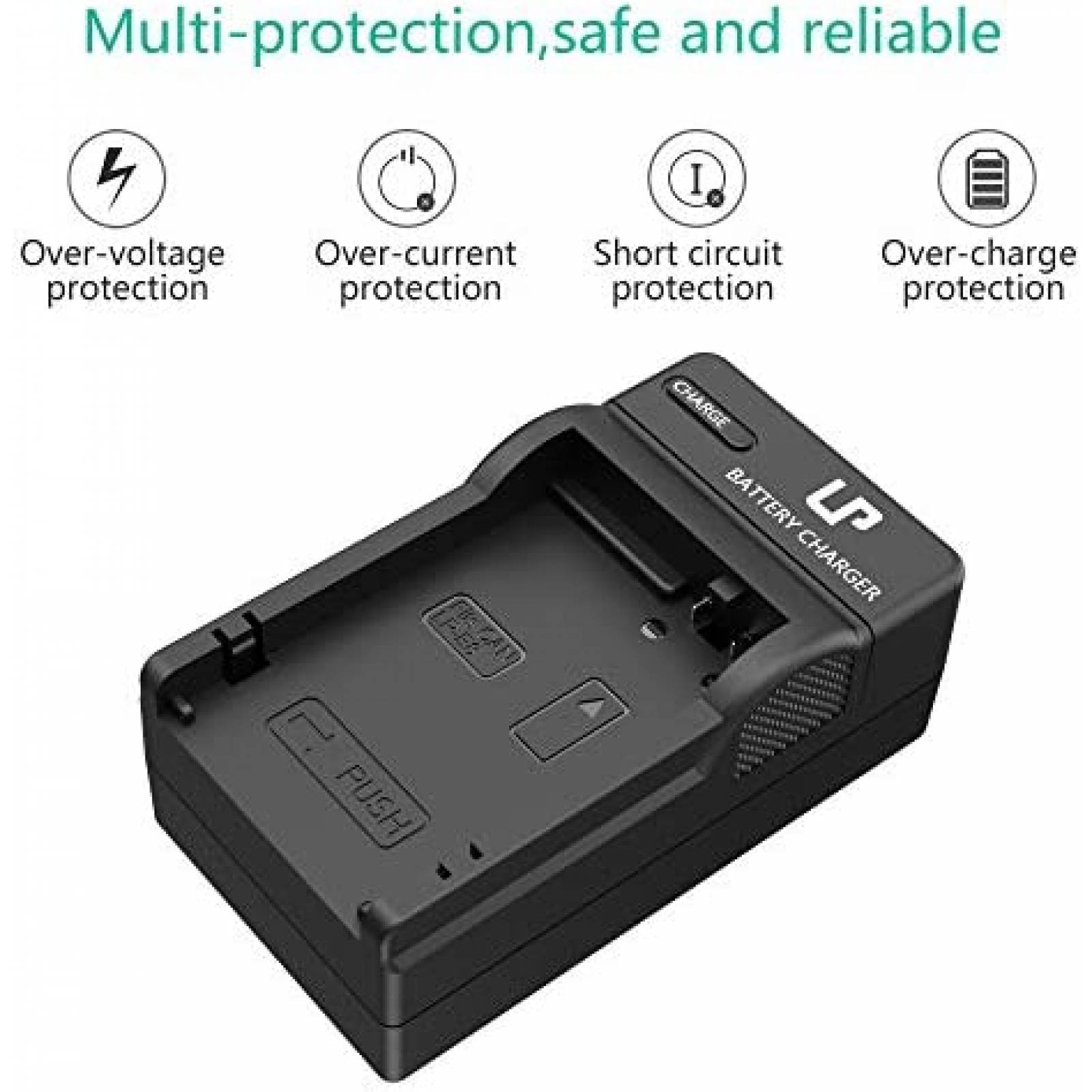 Cargador LP E8 para Camara Canon EOS Rebel T2i -Negro