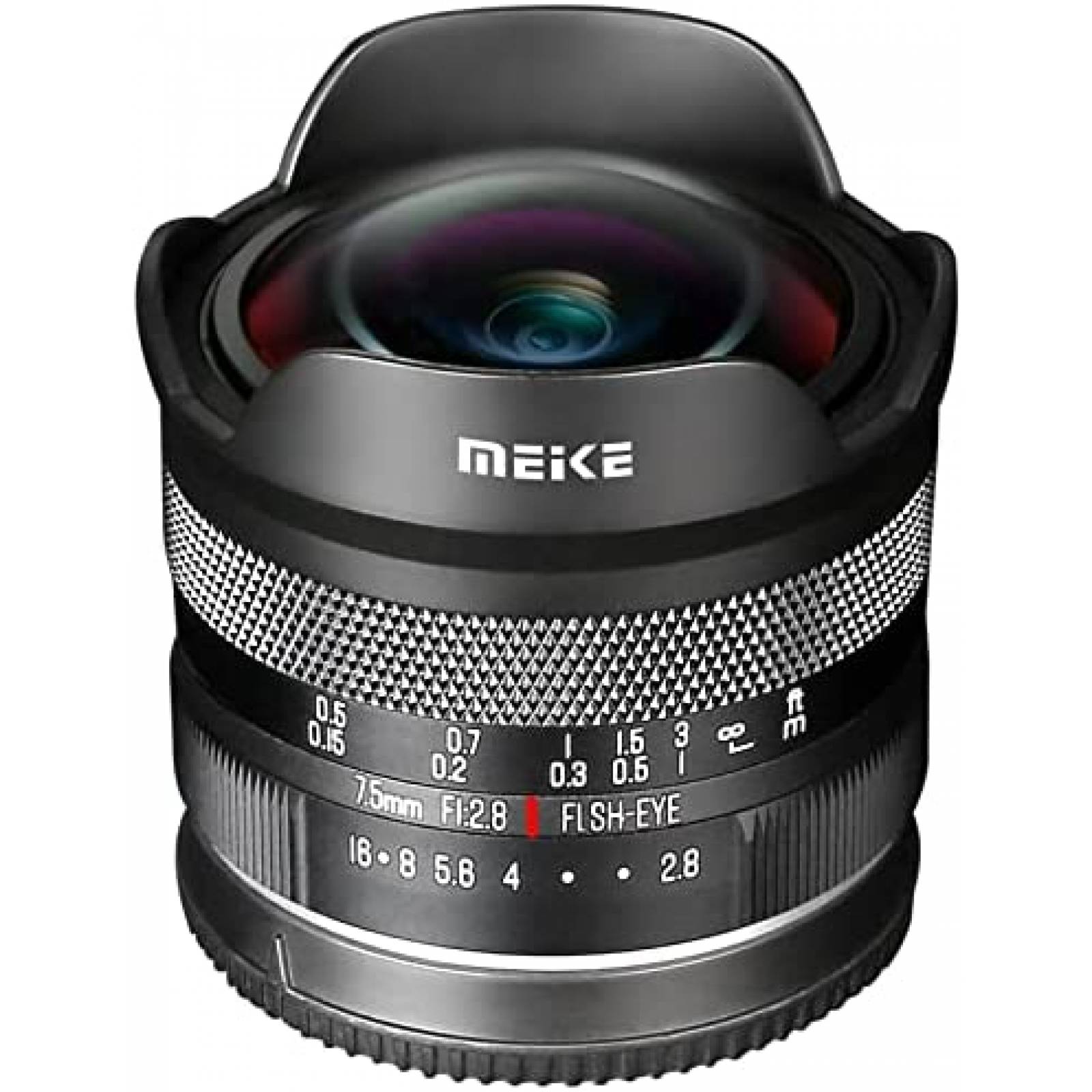 Lente De Camara SIn Espejo Meike Enfoque Manual 7.5mm Negro
