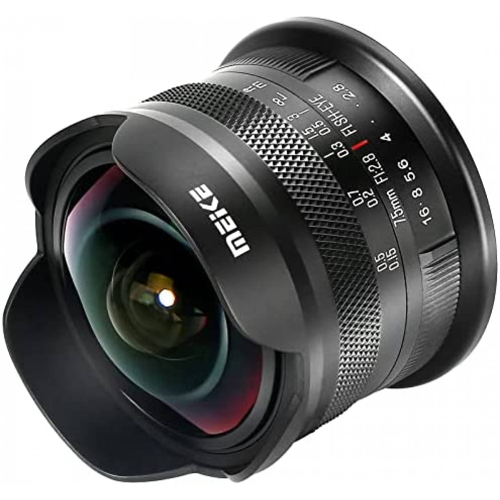 Lente De Camara SIn Espejo Meike Enfoque Manual 7.5mm Negro
