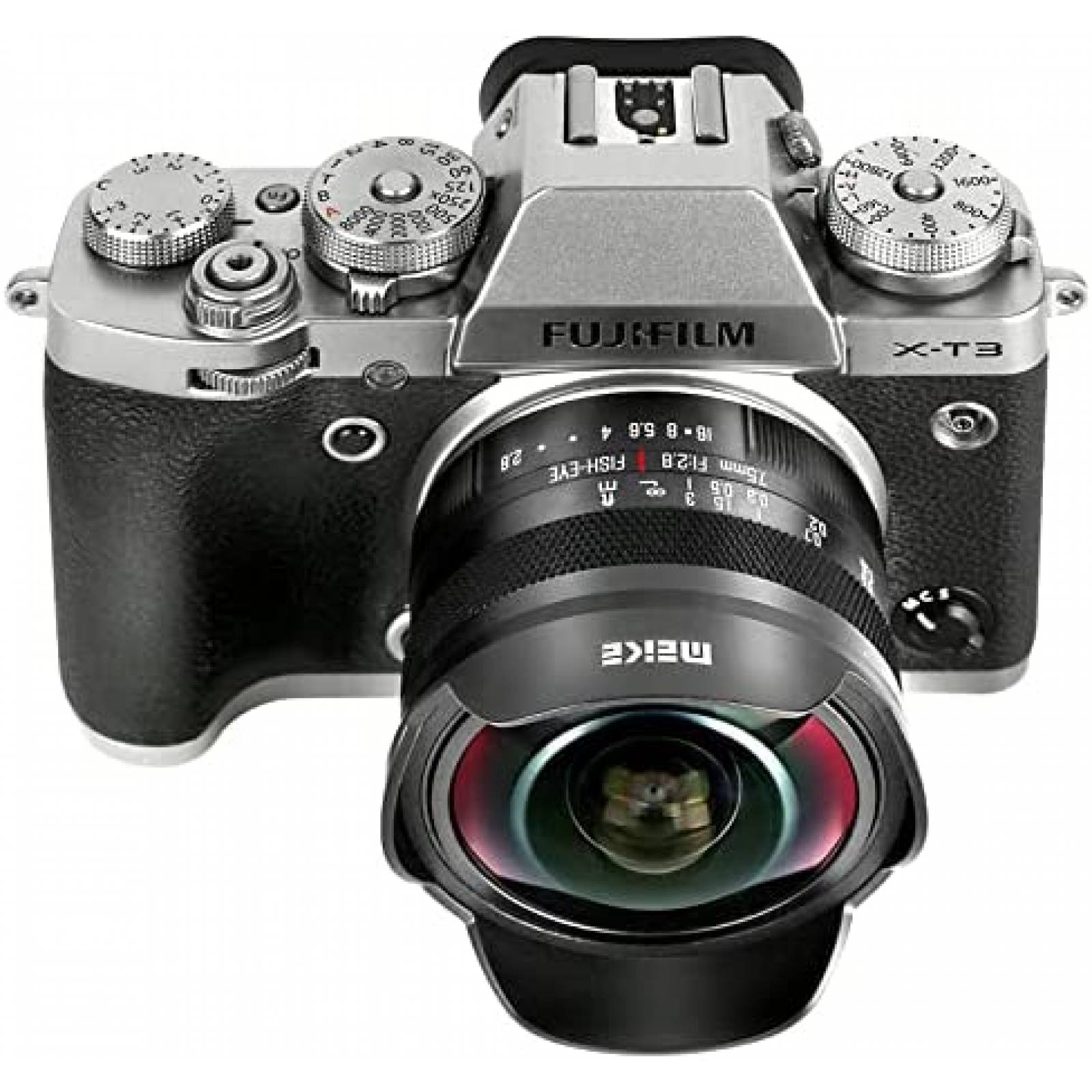 Lente De Camara SIn Espejo Meike Enfoque Manual 7.5mm Negro