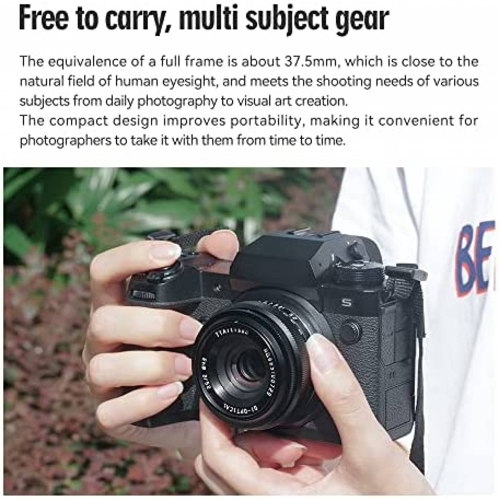 Lente de Camara TTArtisan 25mm f2 APS-C para E Mount -Negro