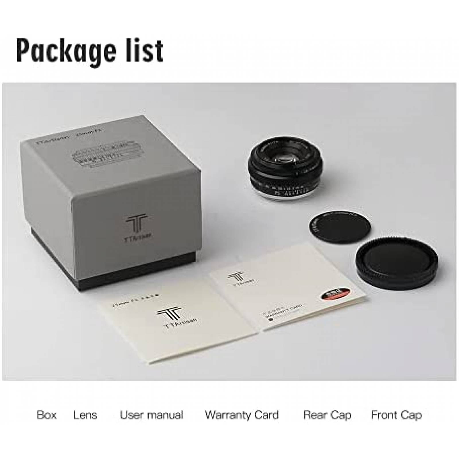 Lente de Camara TTArtisan 25mm f2 APS-C para Nikon Z -Negro