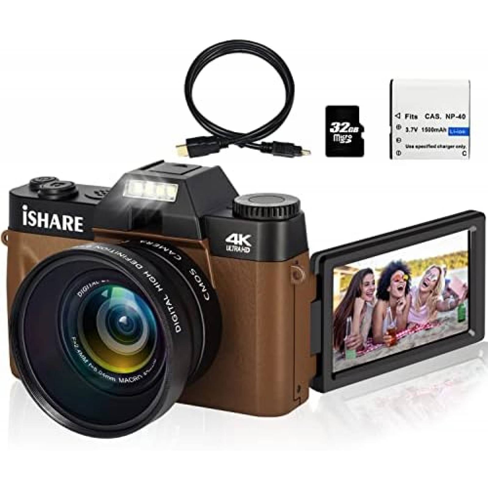 Camara Digital LUCKYCAM Zoom Digital 16x 32GB -Cafe