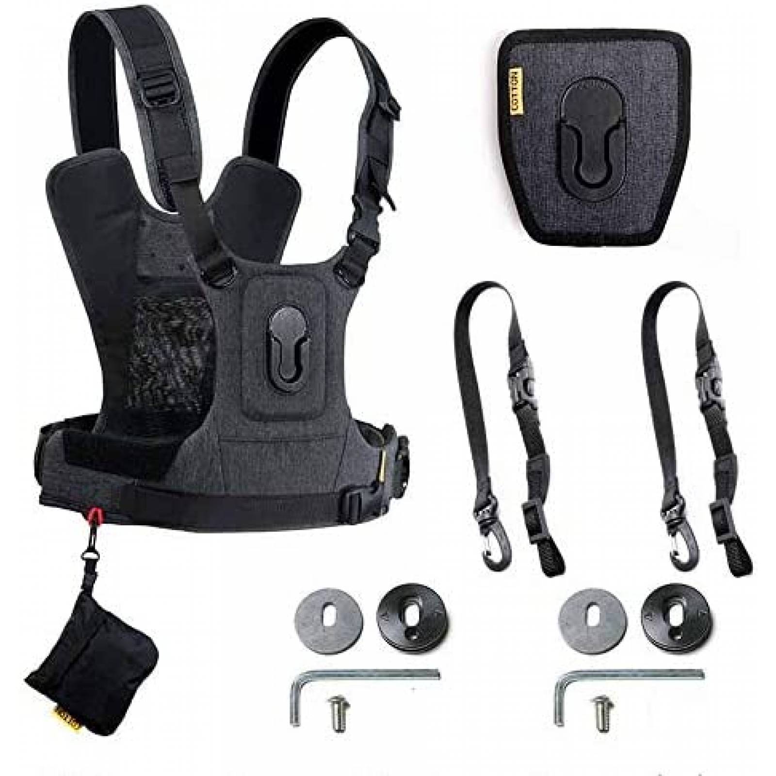 Arnes Cotton Carrier G3 De Lona Para 2 Camaras -Gris