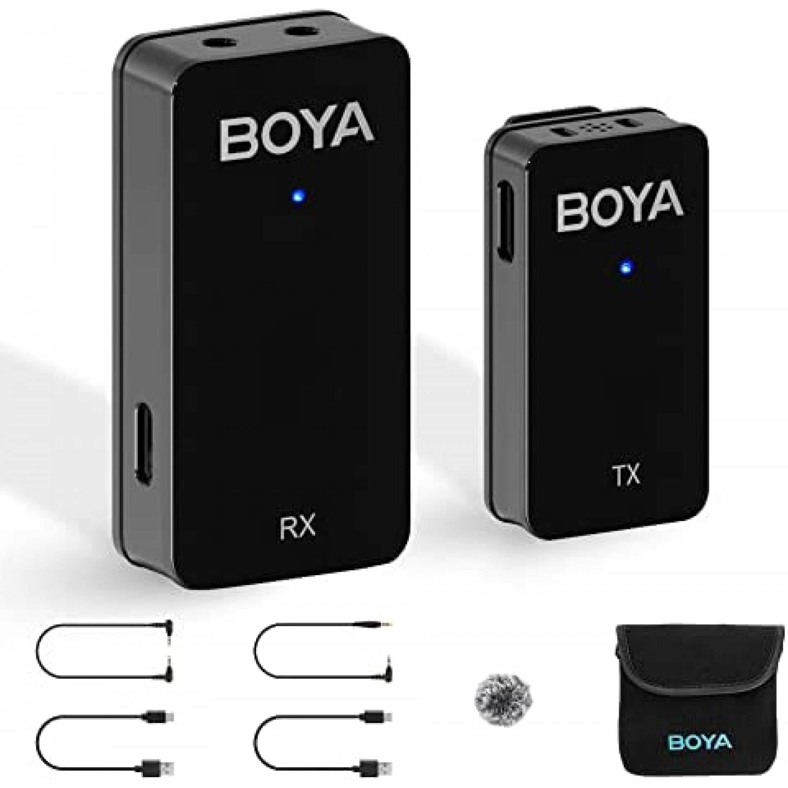Sistema de Microfonos BOYA BY-WMic5-M1 Profesional 2.4GHz