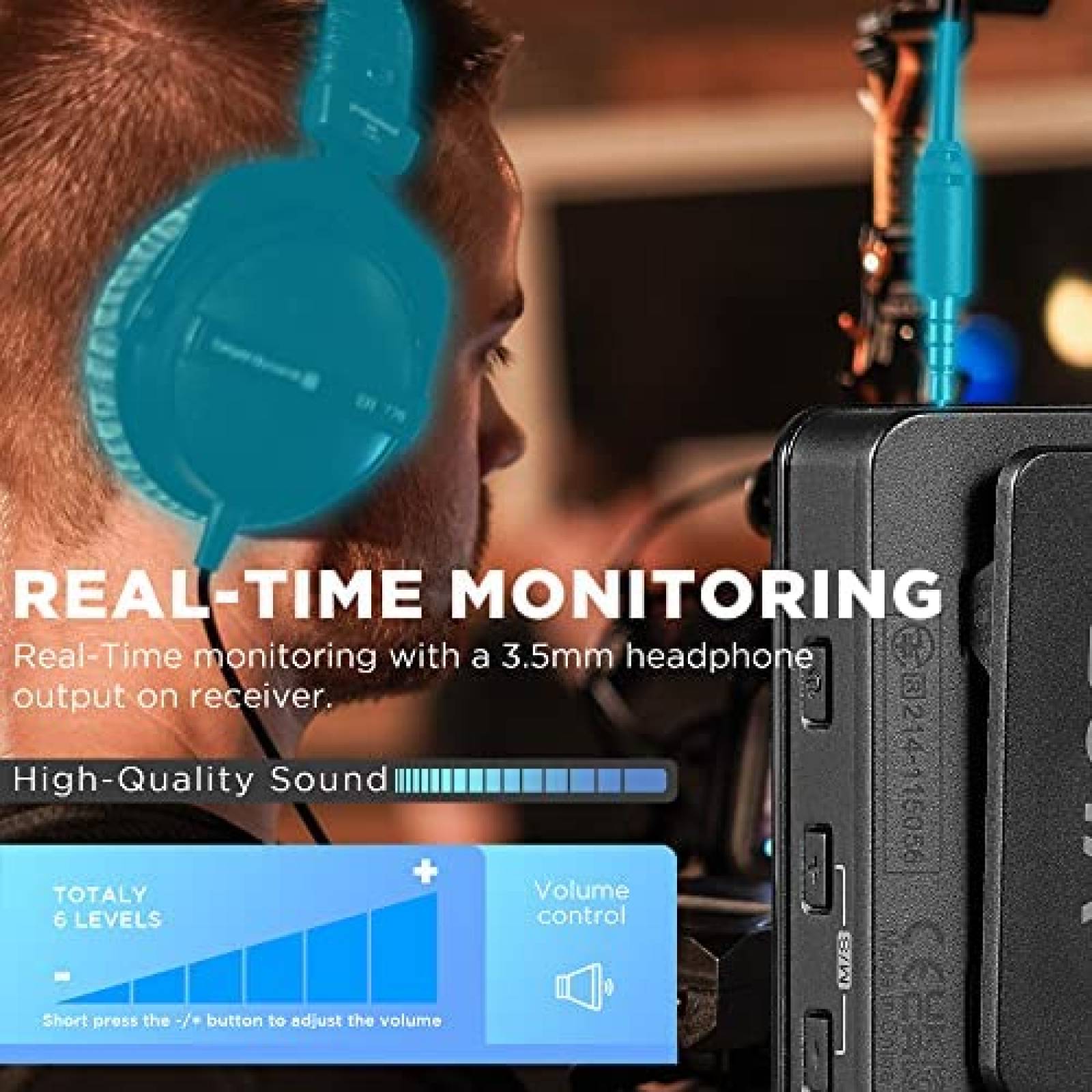 Sistema de Microfonos BOYA BY-WMic5-M1 Profesional 2.4GHz
