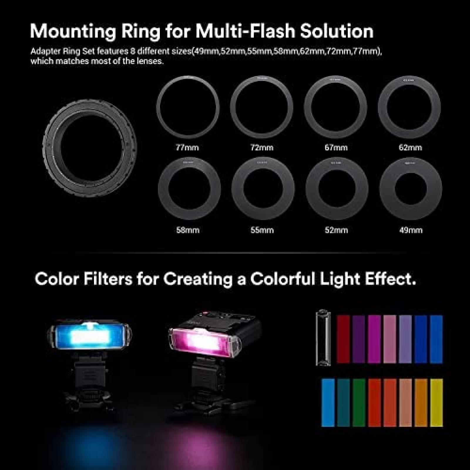 Kit Flash para Camara Godox Canon Nikon Sony 3.7V 6.29W -Neg