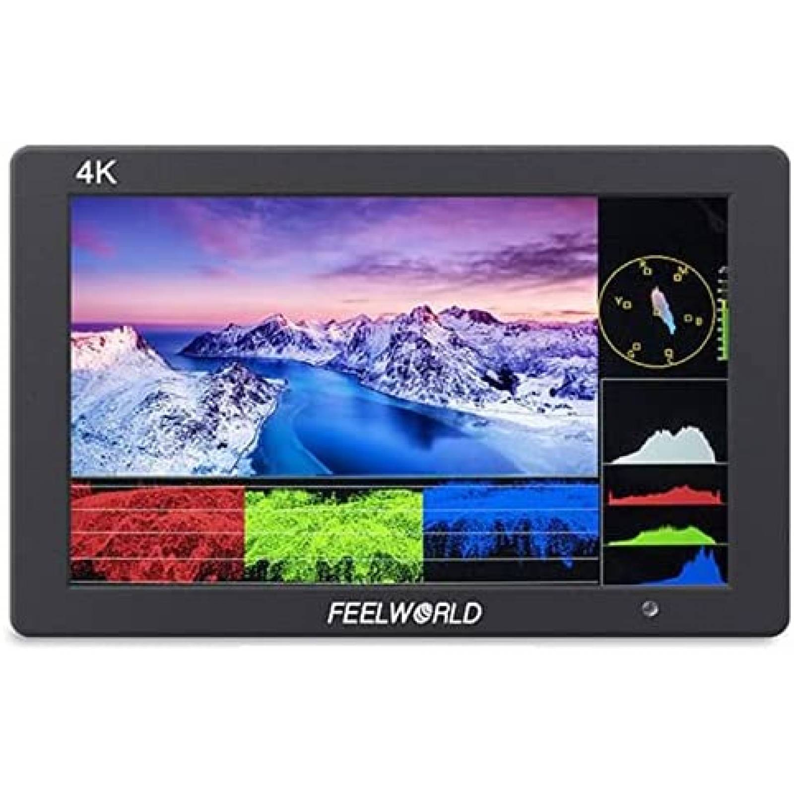 Monitor De Camara FEELWORLD T7 Plus 7" 3D Lut HDMI 4K -Negro