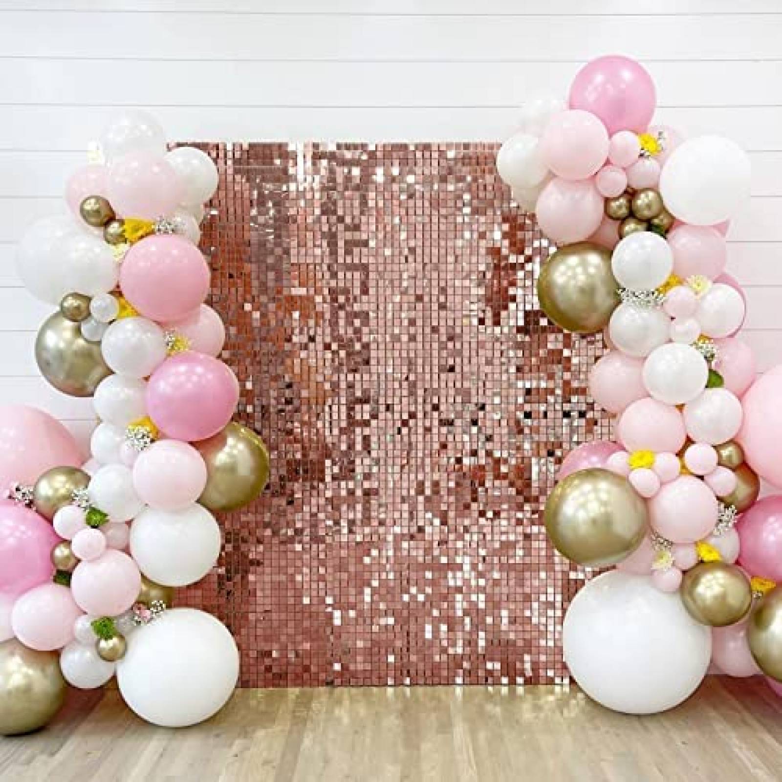 Fondo Decorativo ZUOVAOV Para Cumpleaños 24Pz 12x12" -Rosa