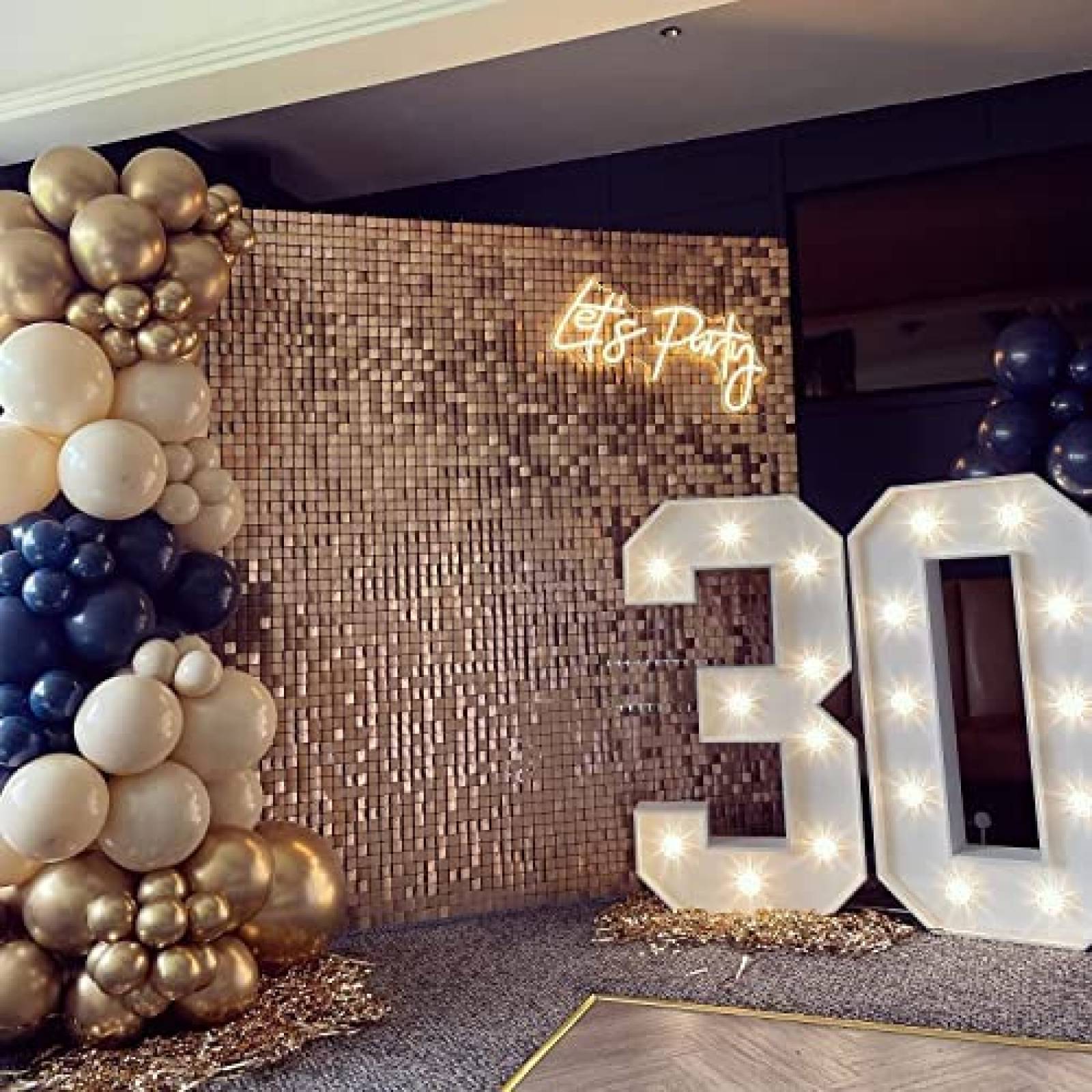 Fondo Decorativo ZUOVAOV Para Cumpleaños 24Pz 12x12" -Rosa