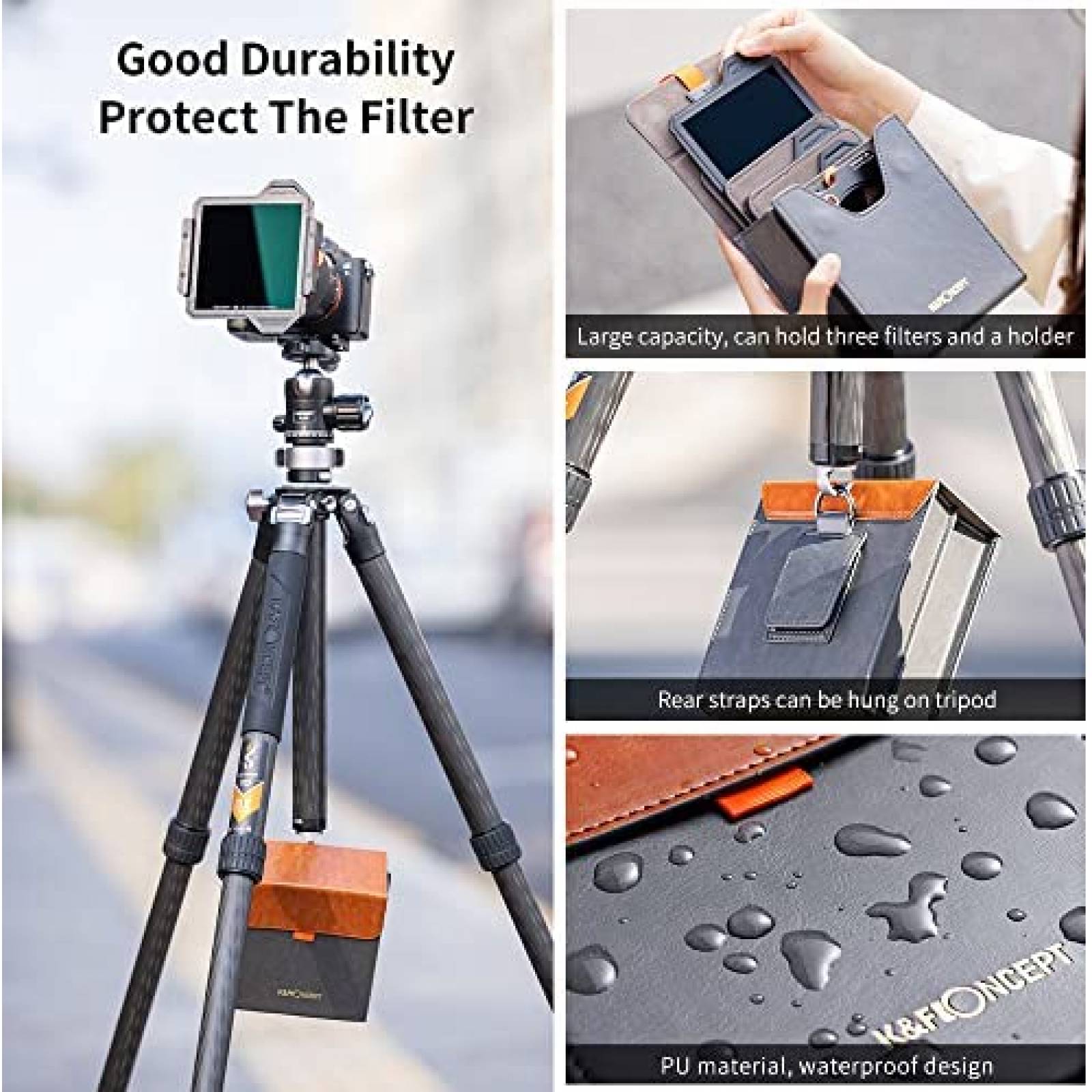 Set de Filtros K&F Concept X-Pro 95mm con Accesorios -Negro