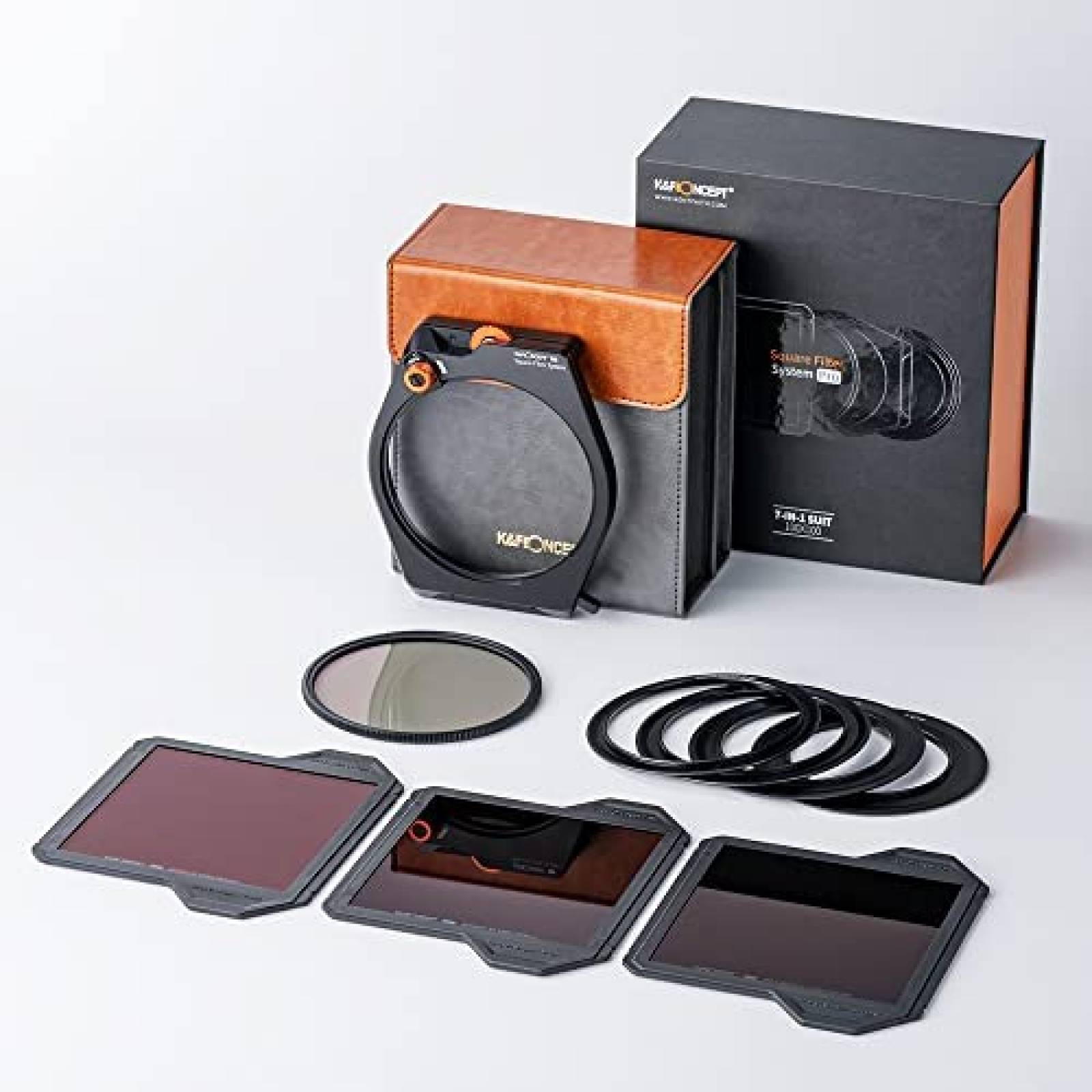 Set de Filtros K&F Concept X-Pro 95mm con Accesorios -Negro
