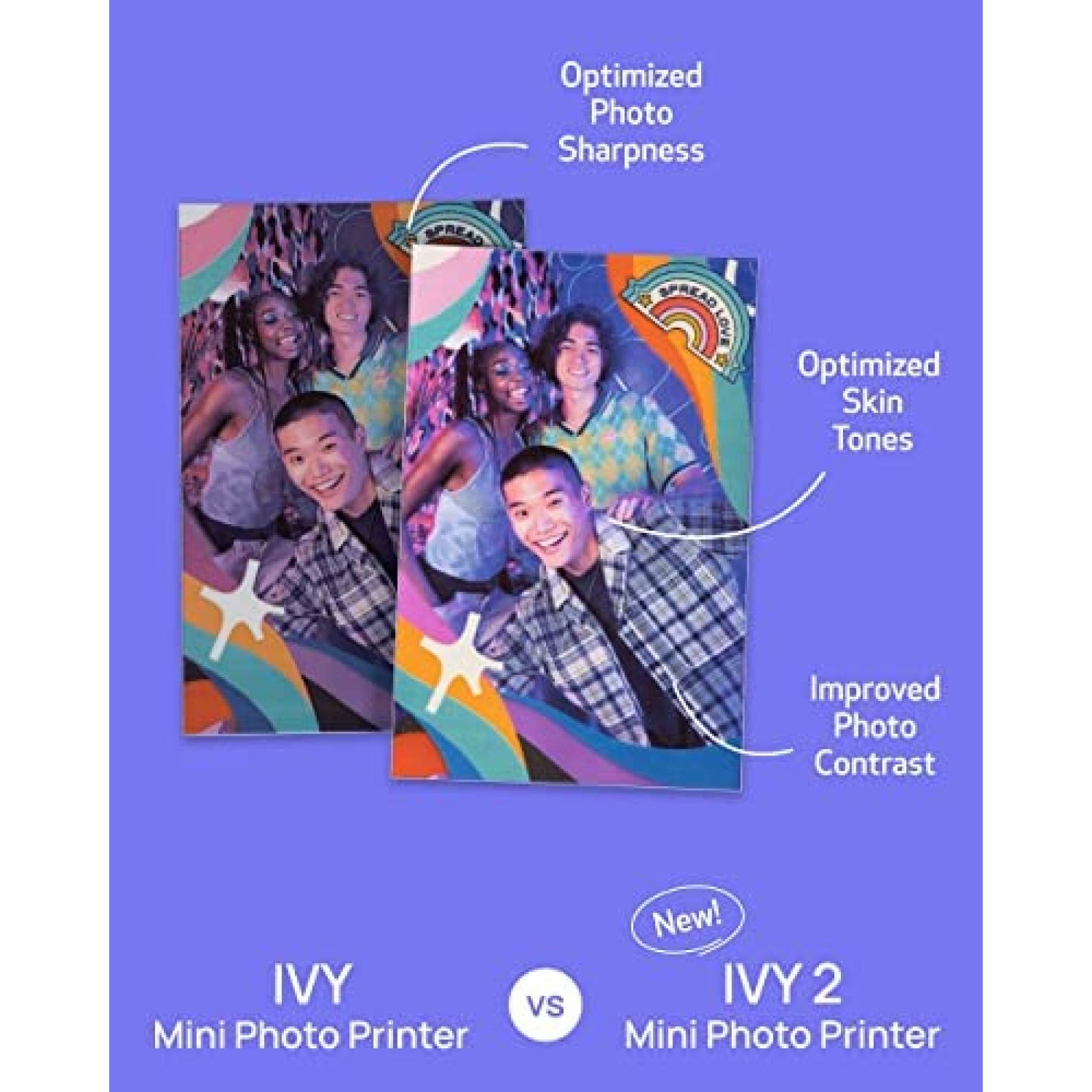 Impresora Fotografica Canon Ivy 2 Smartphone Bluetooth -Rosa