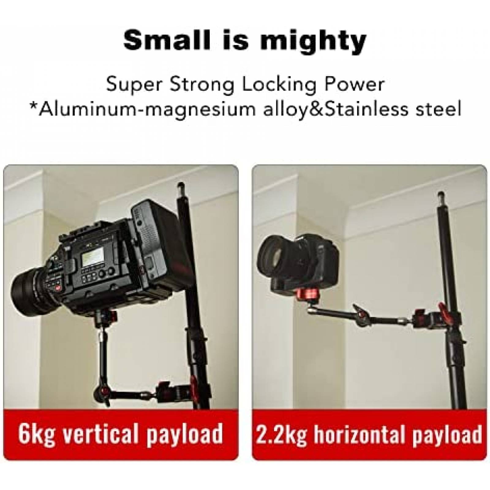 Brazo Ifootage 11" Tornillo Universal 1/4'' 3/8'' Carga 2 kg