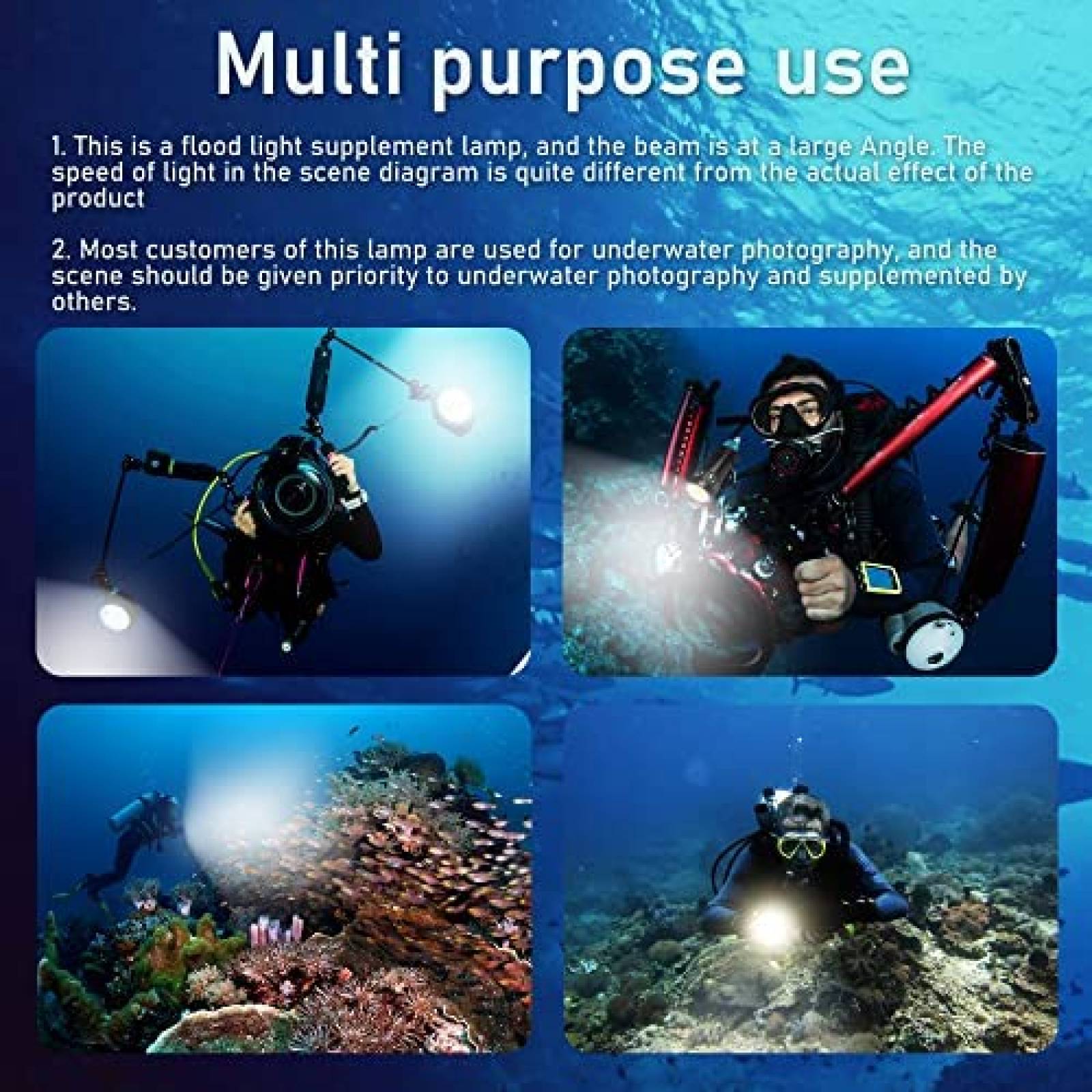 Linterna de Buceo LetonPower Sealion L12 Profesional -Negro