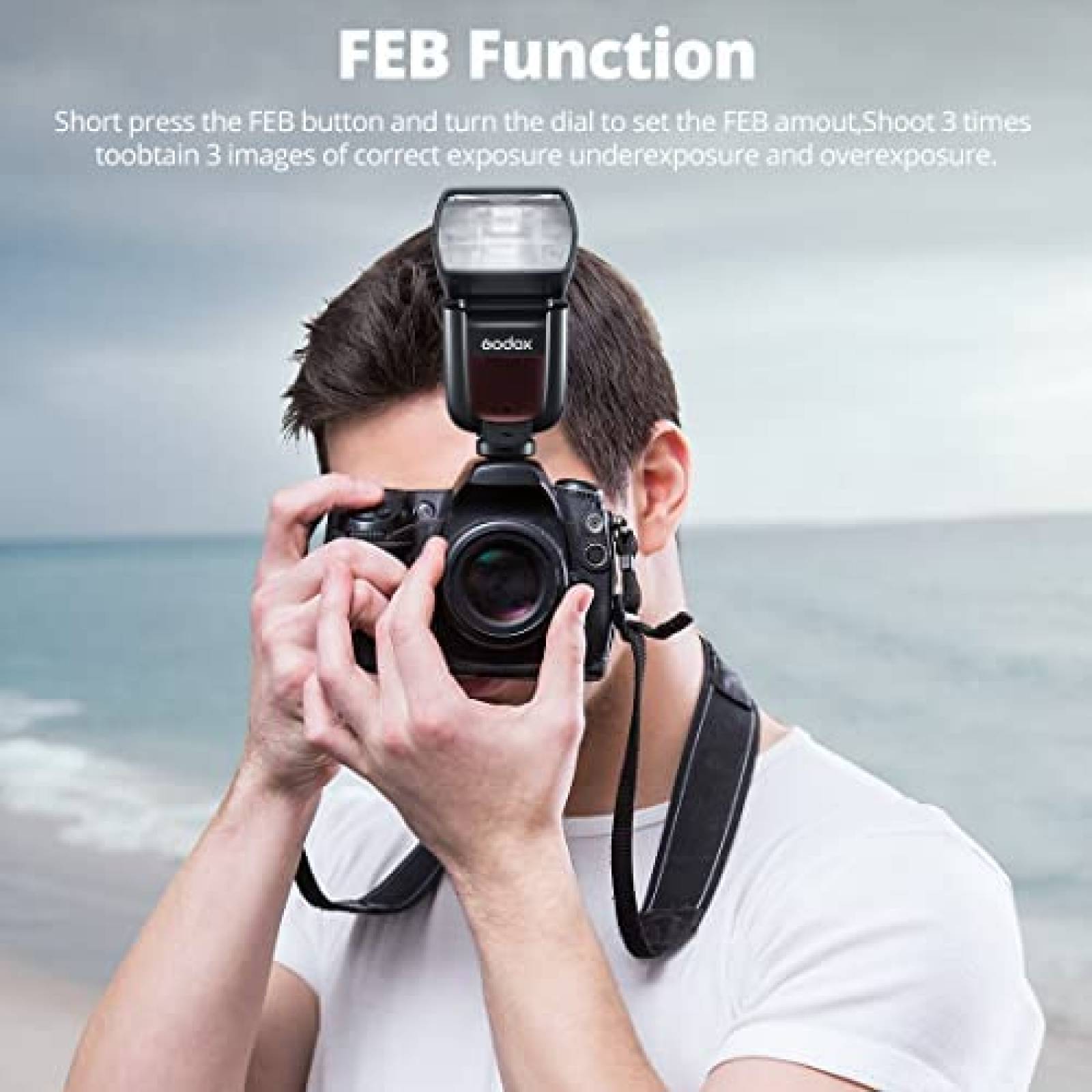 Kit Flash Godox TT685II-S + accesorios para Sony -Negro