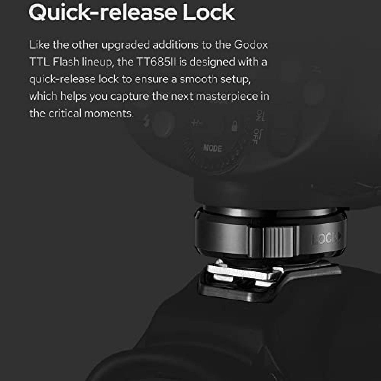 Flash para Camara Godox TT685II-C Canon 7D 6D + accesorios