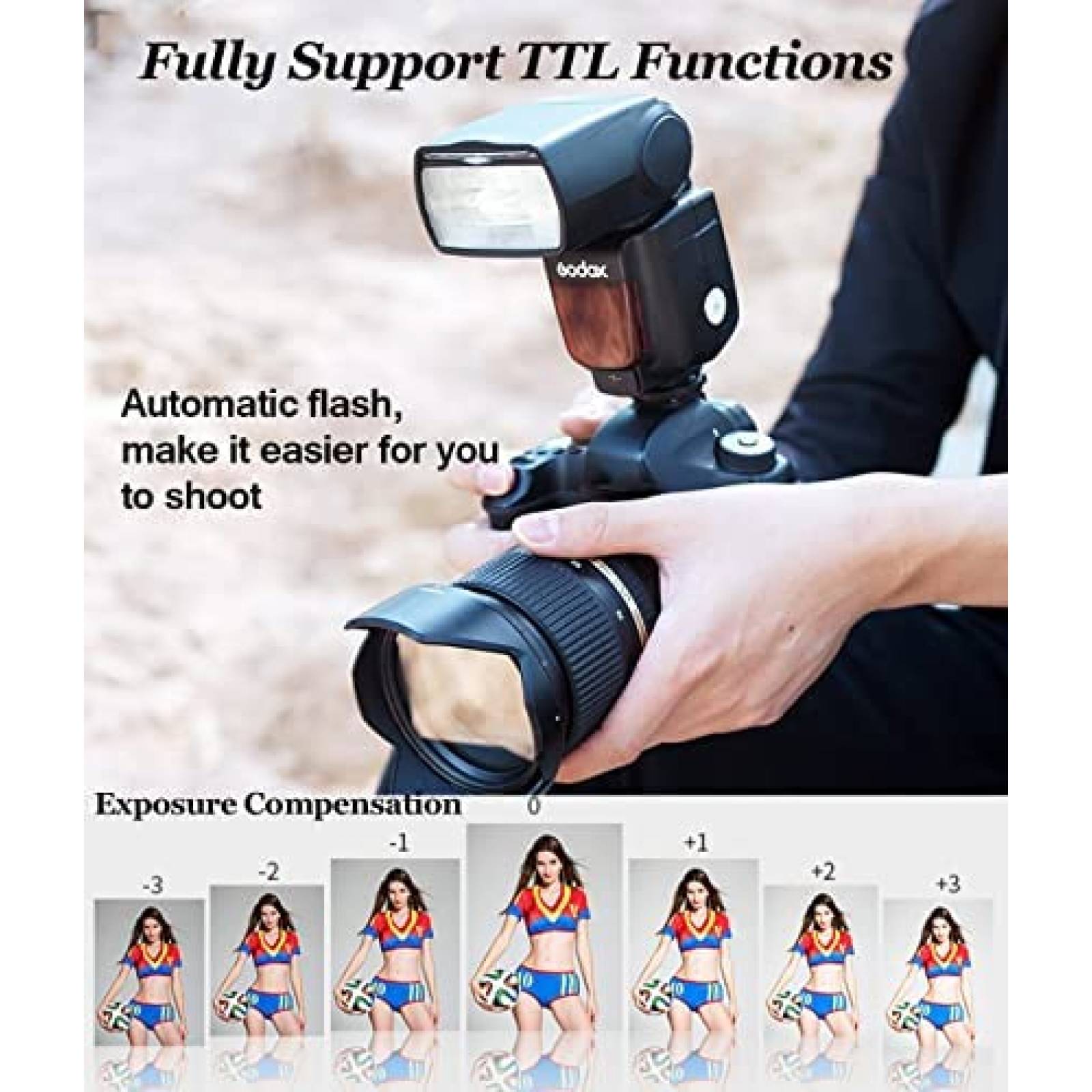 Flash para Camara Godox V860II-N 11.1V 2000mAh -Negro