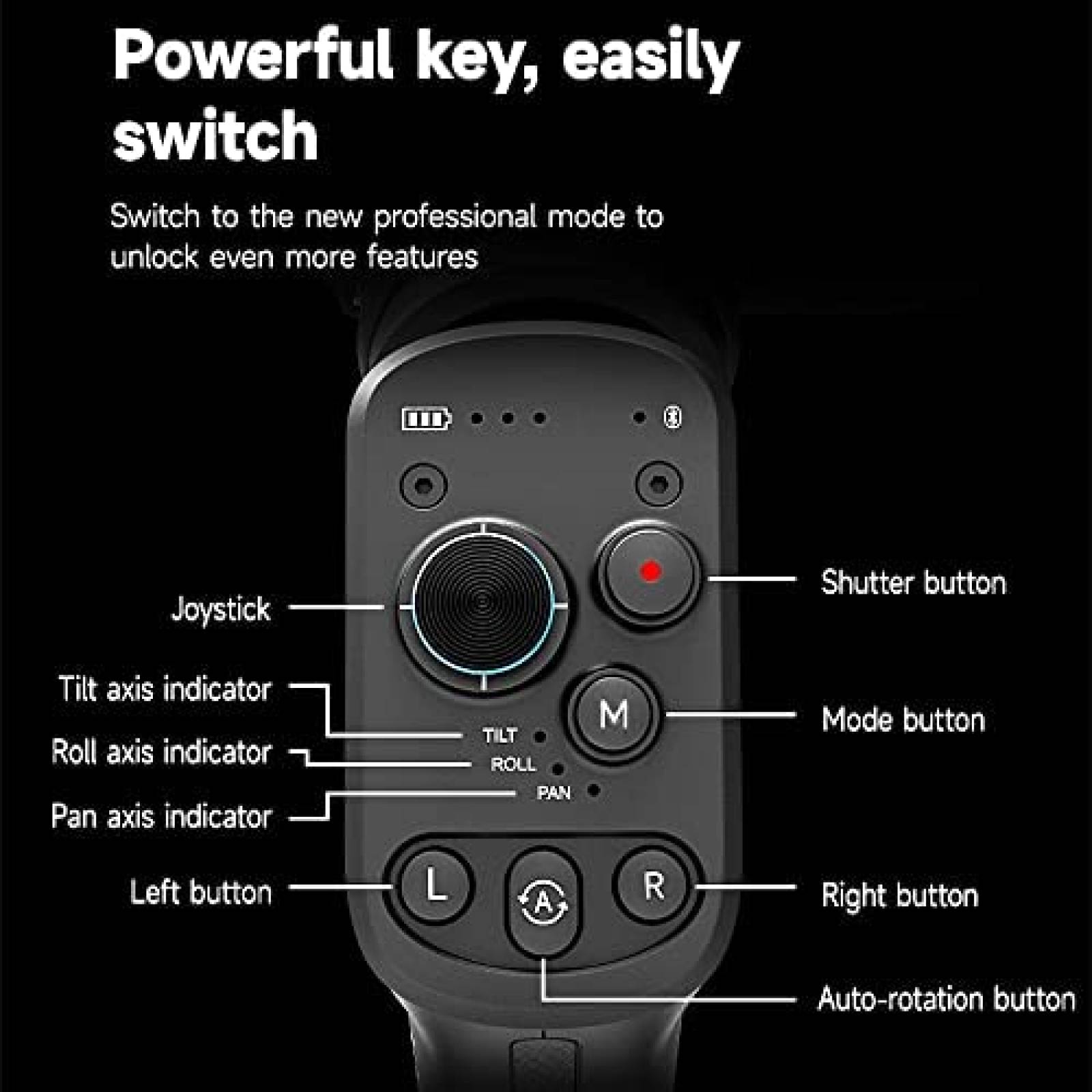 Estabilizador para Camara FeiyuTech Scrop-C de 3 Ejes -Negro