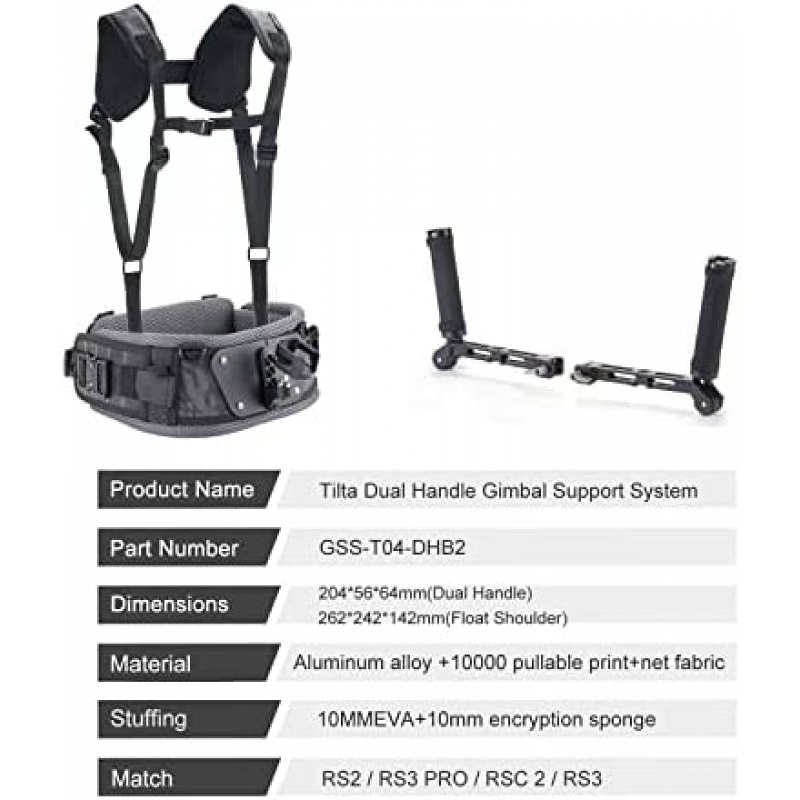 Sistema de Soporte Gimbal Tilta para DJI Ronin -Negro