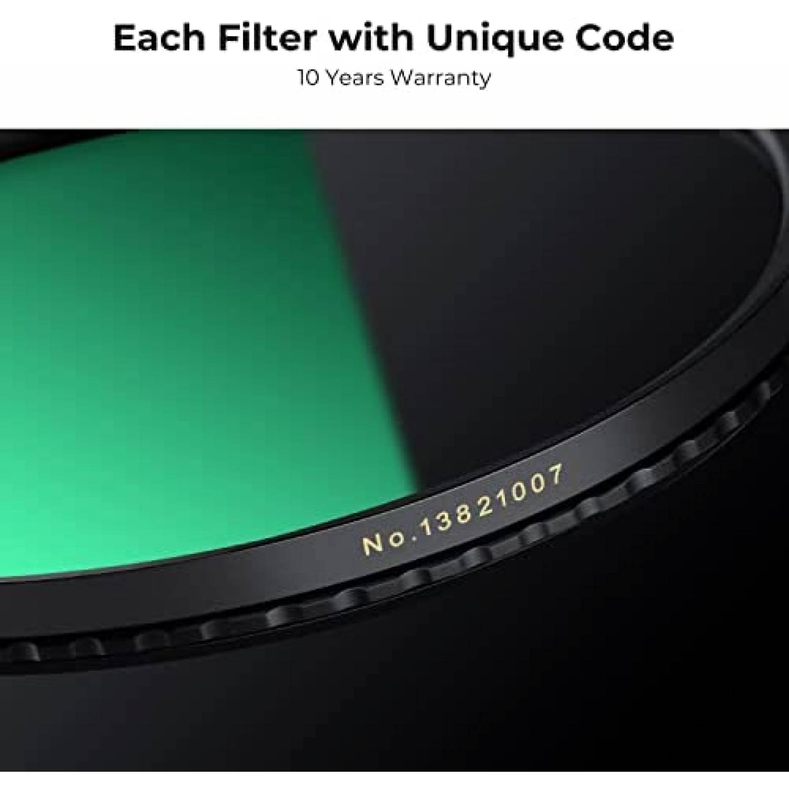 Filtro de Fotografia K&F Concept 72mm Polarizado -Negro