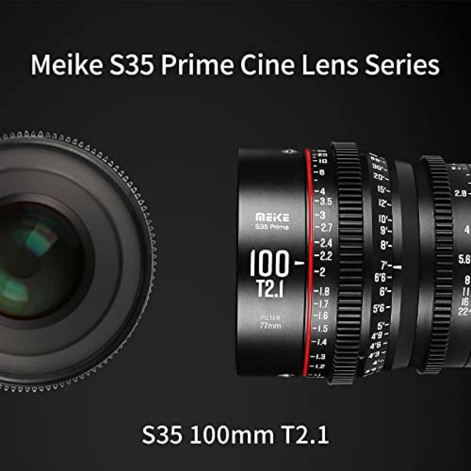 Lente de Camara MEKE 100mm Compatible con C200 C300 II
