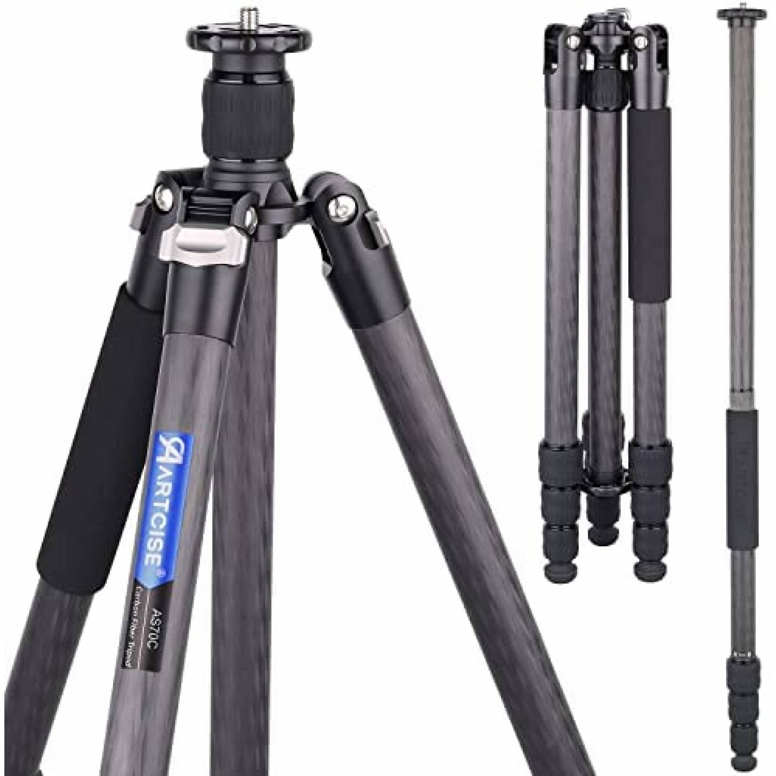 Tripie Completo Artcise de 69.7'' para DSLR -Negro