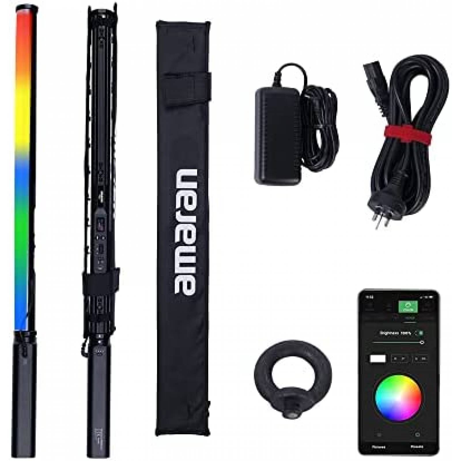 Barra de Luz Aputure T2c LED RGBWW Control por App -Negro