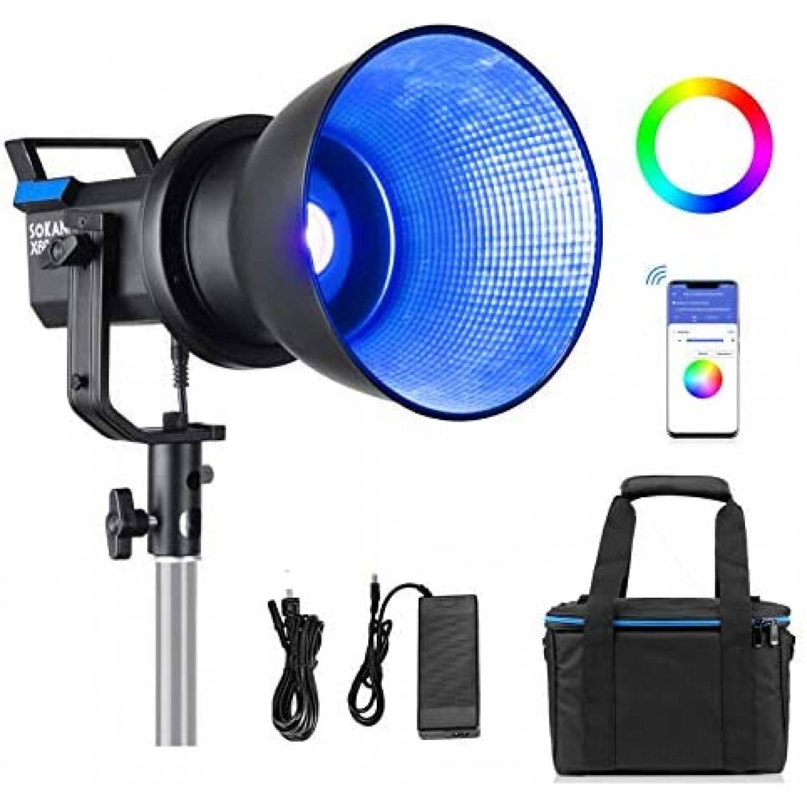 Luz de Video/Fotografia Continua SOKANI LED 80W -Negro