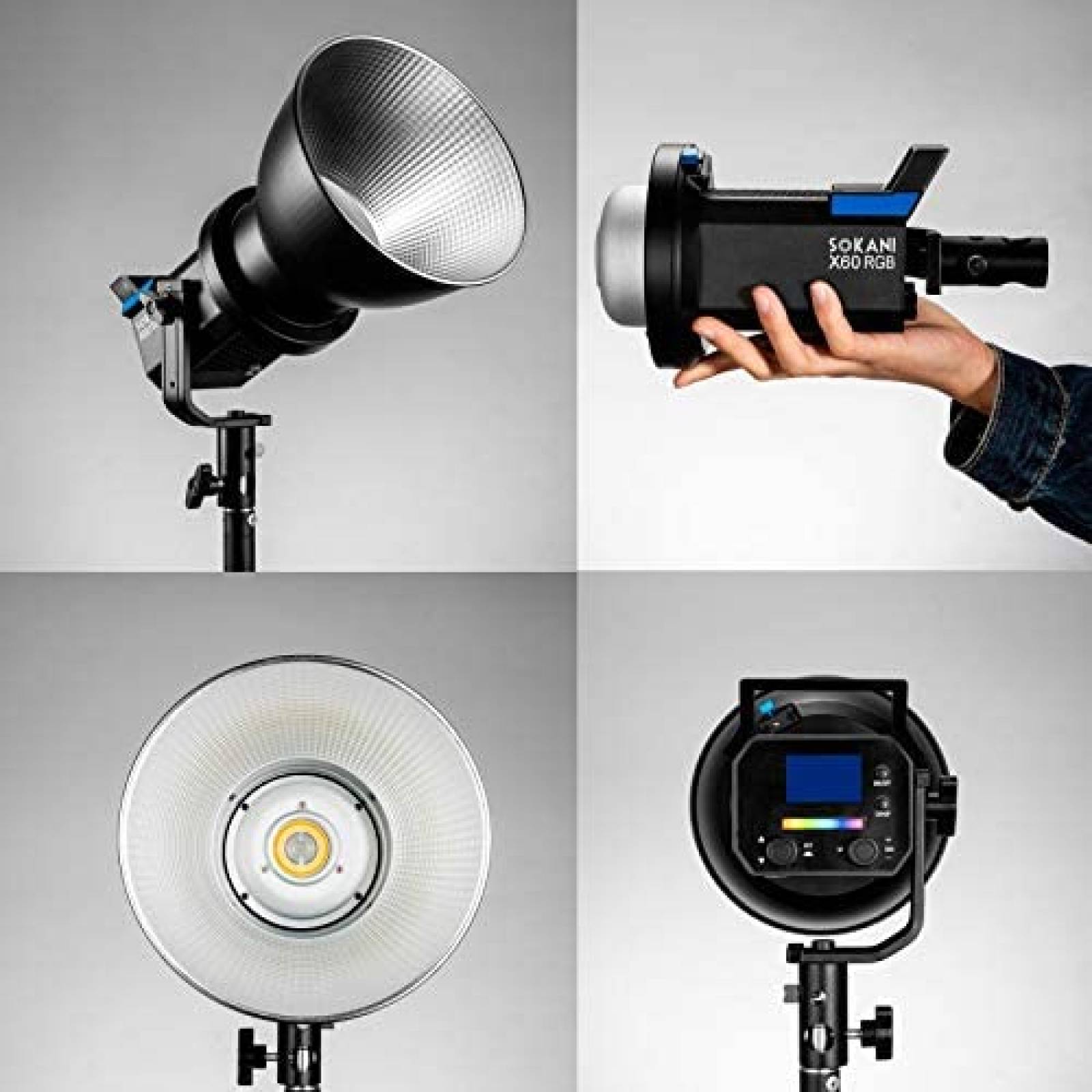 Luz de Video/Fotografia Continua SOKANI LED 80W -Negro