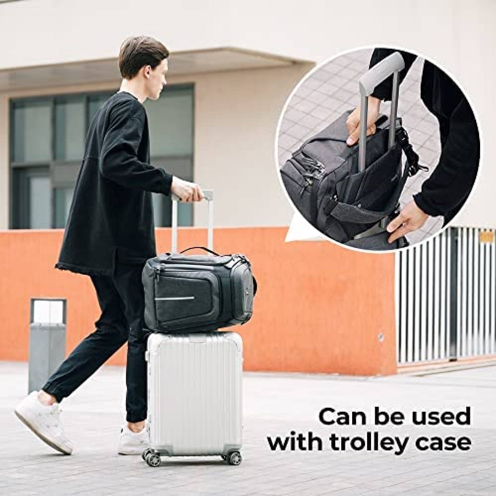 Mochila K&F Concept para Camaras DSLR SLR Laptop 15.6" -Gris