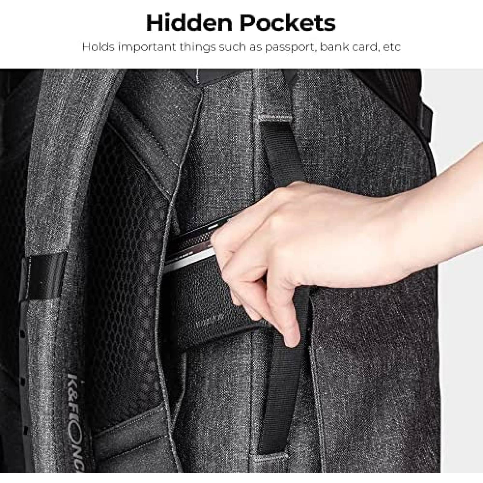 Mochila K&F Concept para Camaras DSLR SLR Laptop 15.6" -Gris