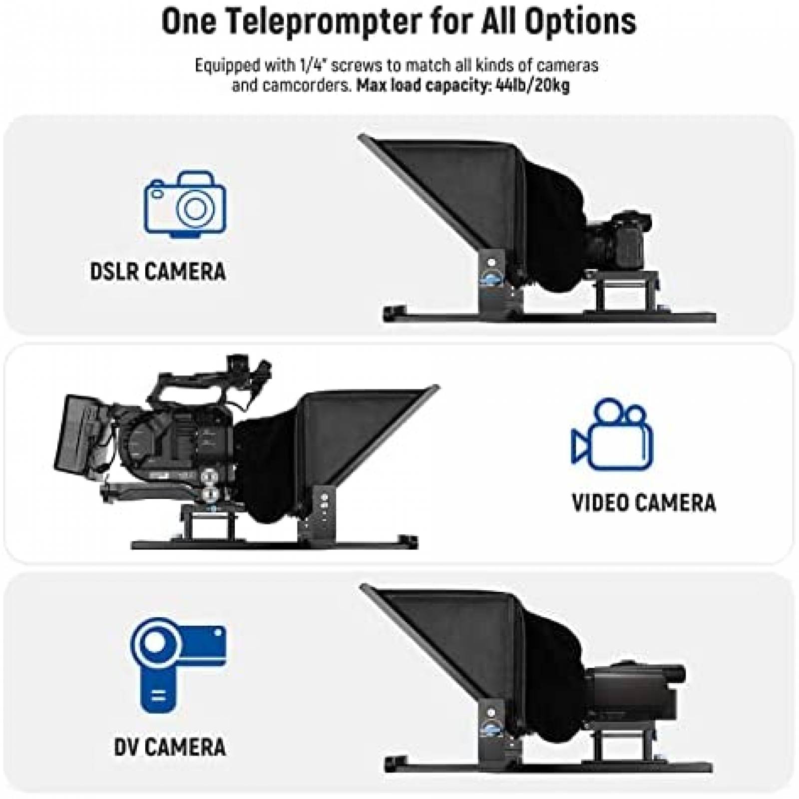 Teleprompter NEEWER X17 Plegable Con Bluetooth 17" -Negro
