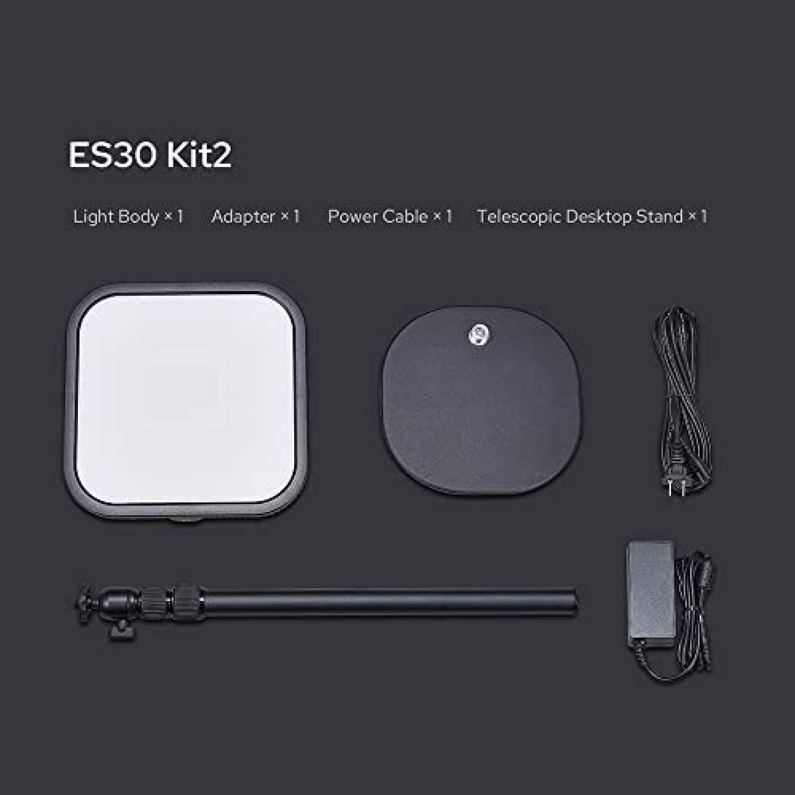 Panel de Luz LED Godox ES30 2800-6500K c/Stand -Negro