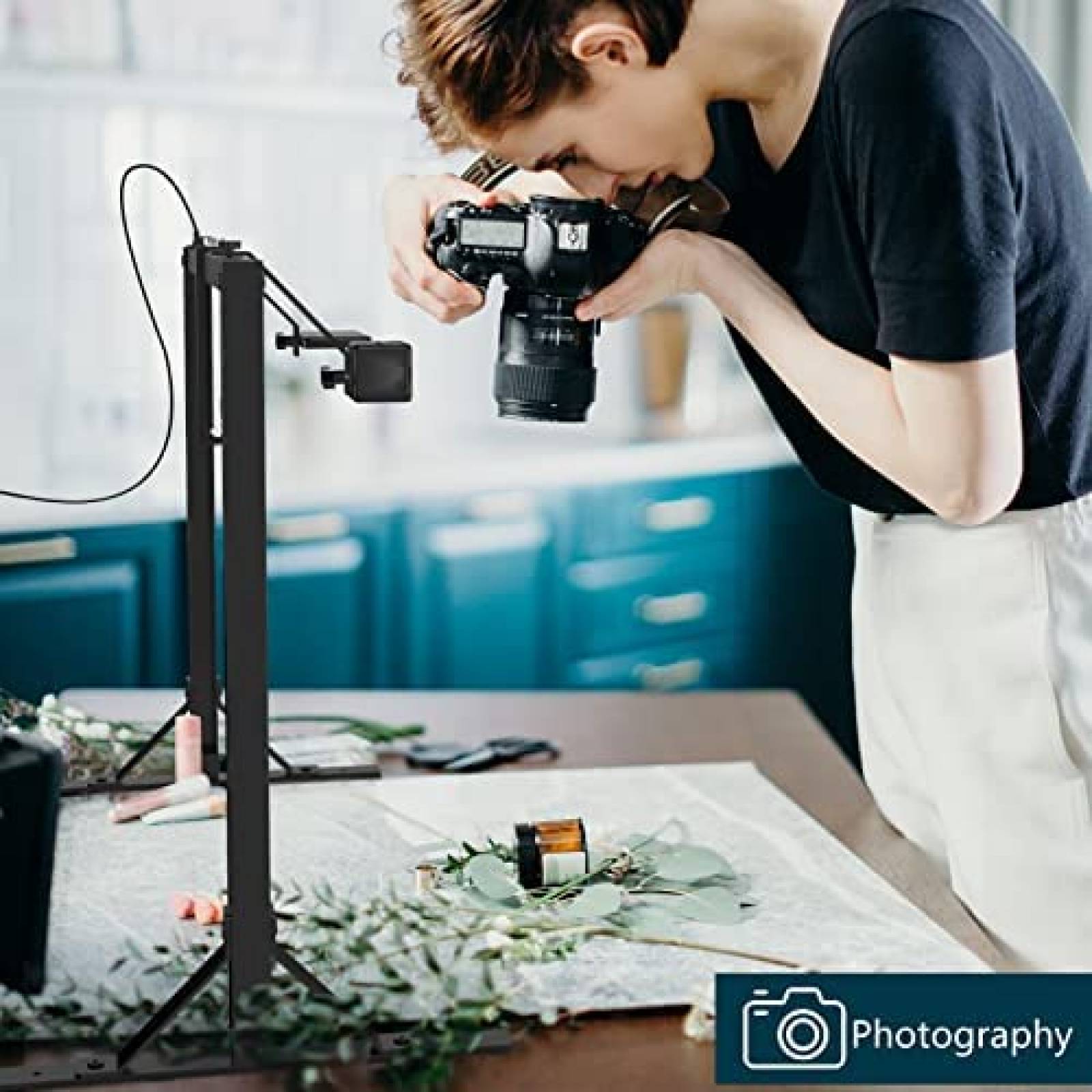 Soporte de Iluminacion Gltire LED DSLR 5600K Ajustable