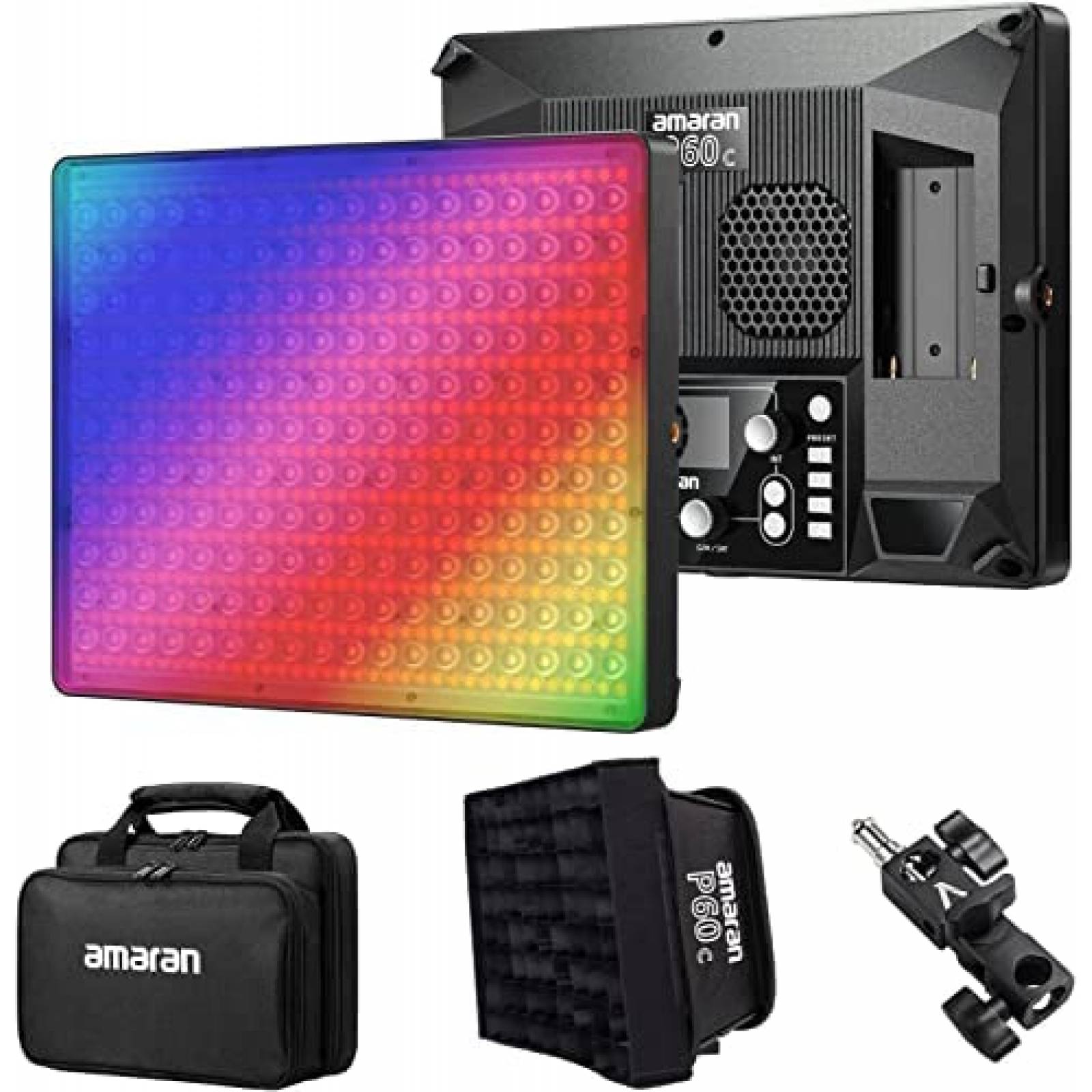 Panel de Luz Aputure Amaran P60C RGBWW Softbox 10 Efectos -N