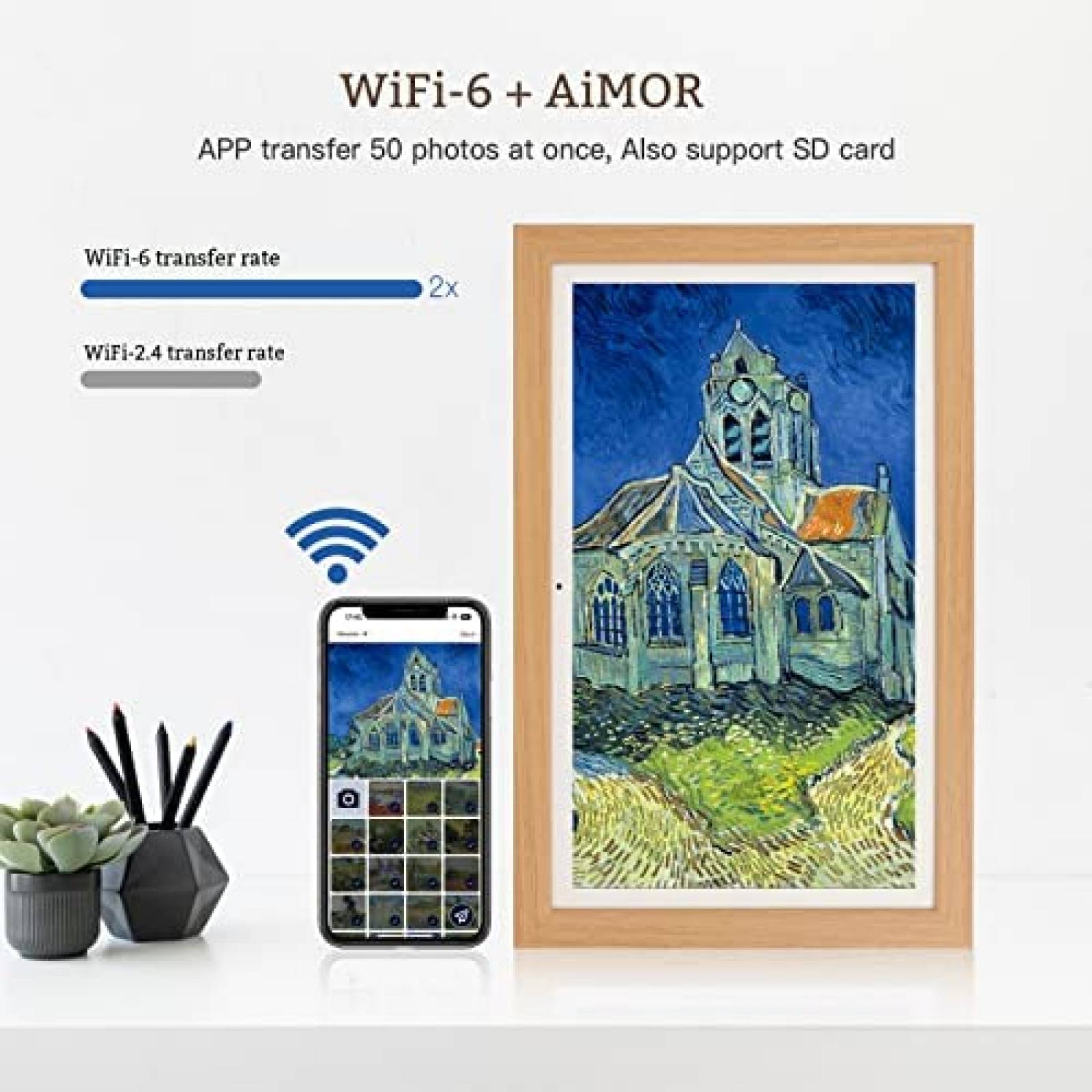 Portaretratos Digital Humblestead 21.5" Tactil 1920 x 1080