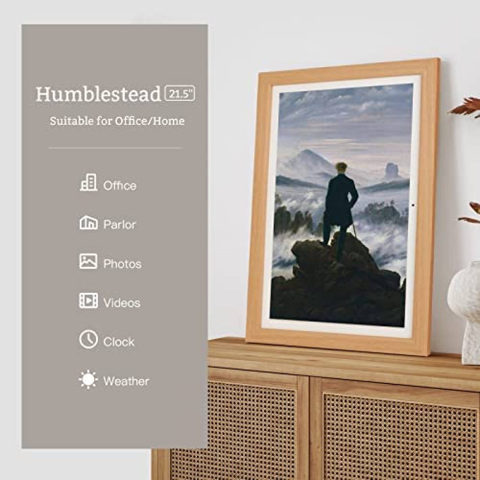 Portaretratos Digital Humblestead 21.5" Tactil 1920 x 1080